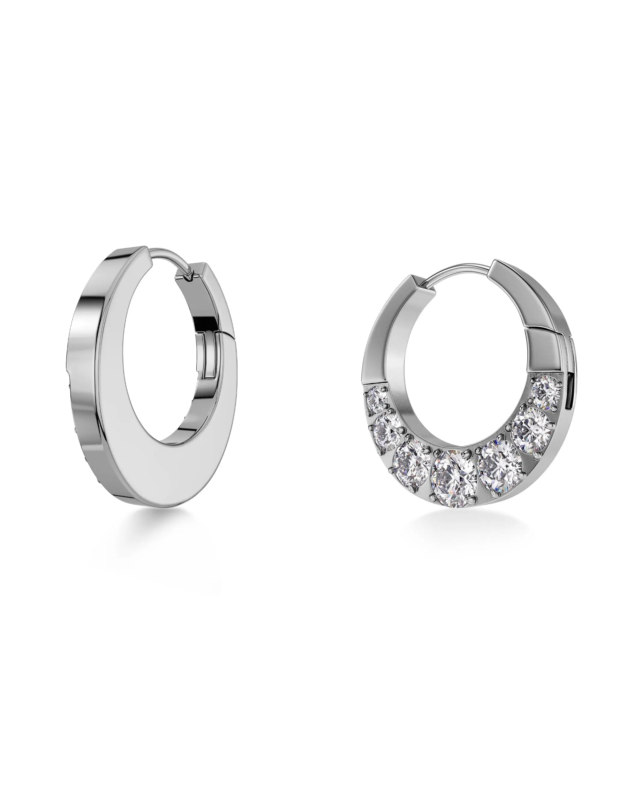 Monarch Hoops L Silver EdbladNZ