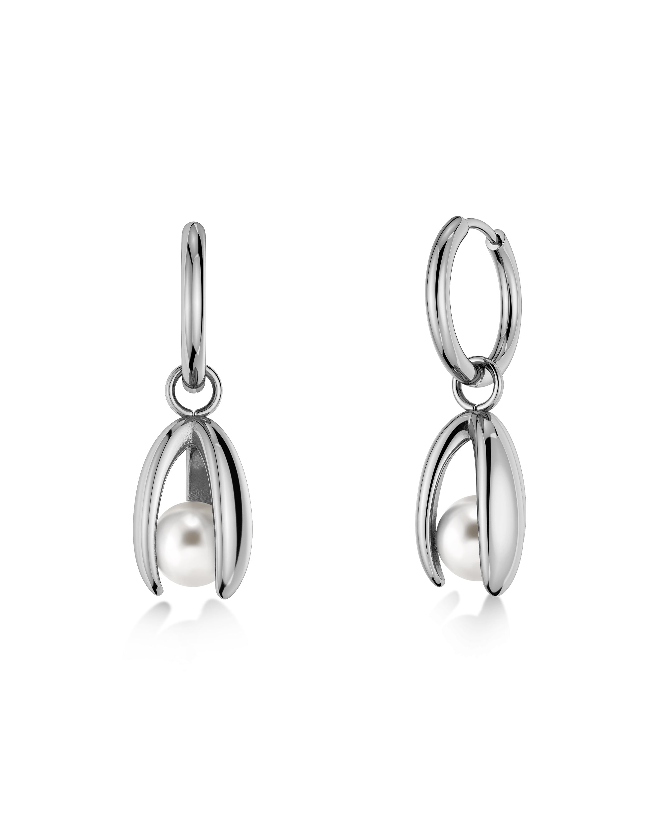 Moonrave Hoops L Silver