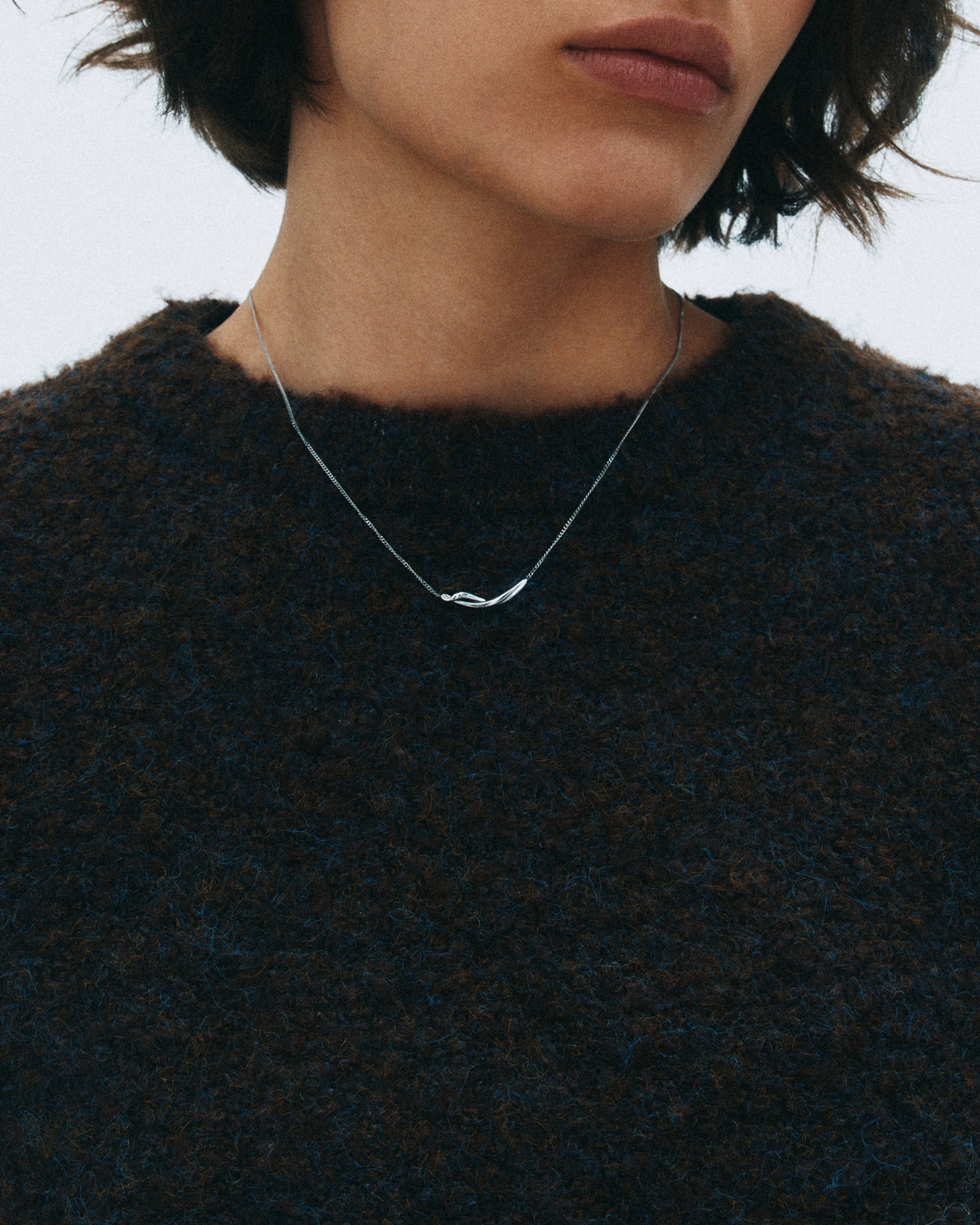 Nouveau Necklace S Silver