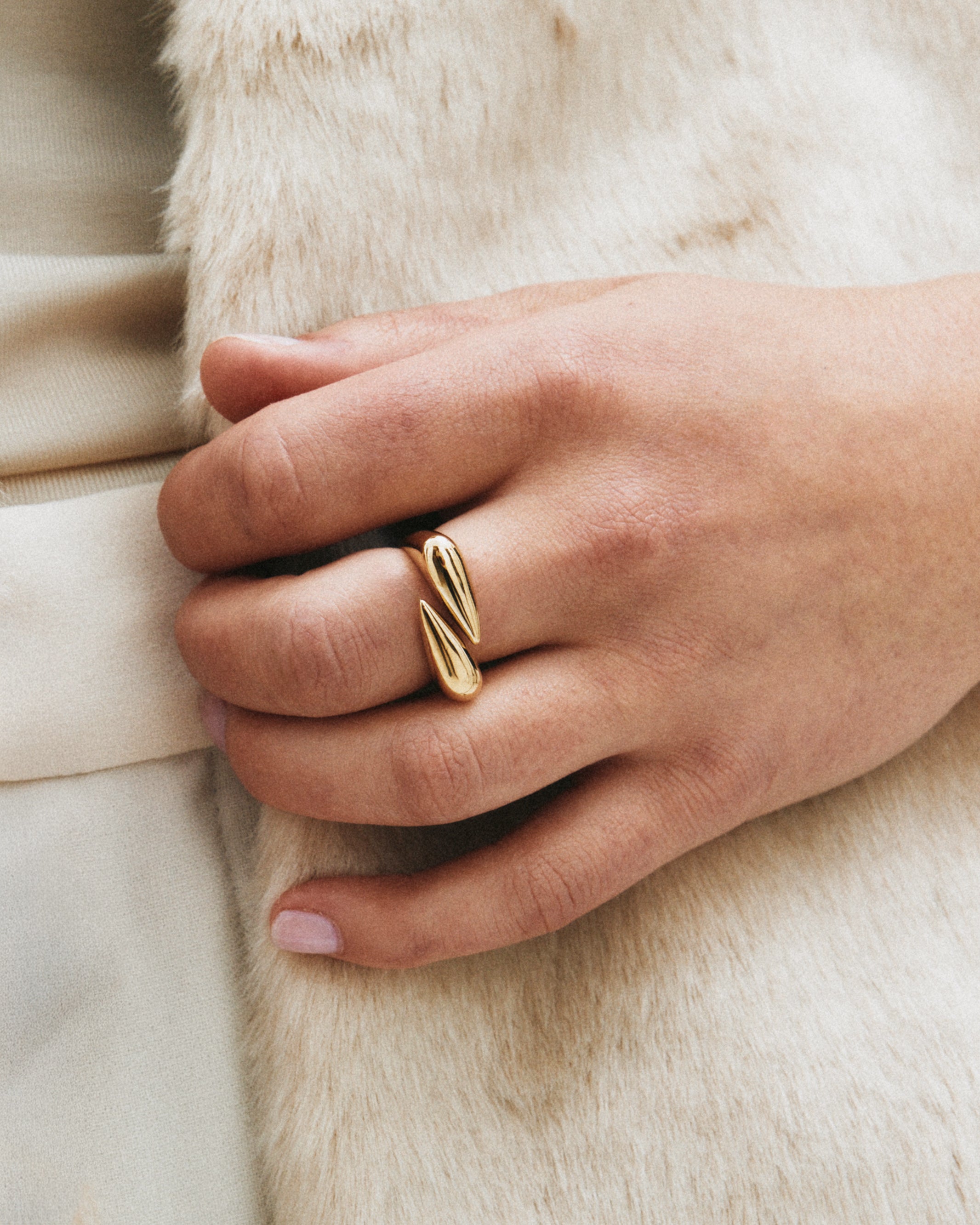 Peak Spike Ring Gold