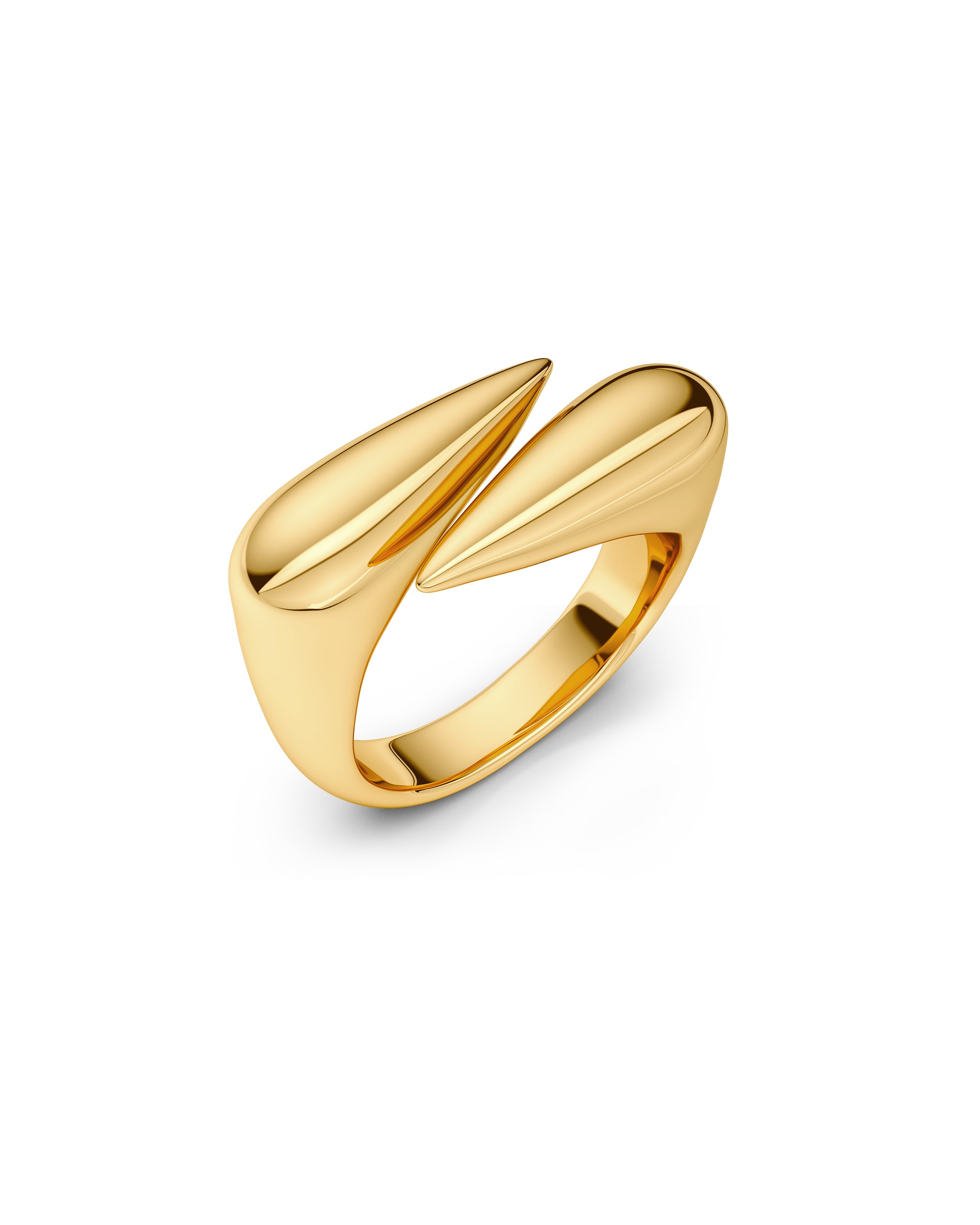 Peak Spike Ring Gold