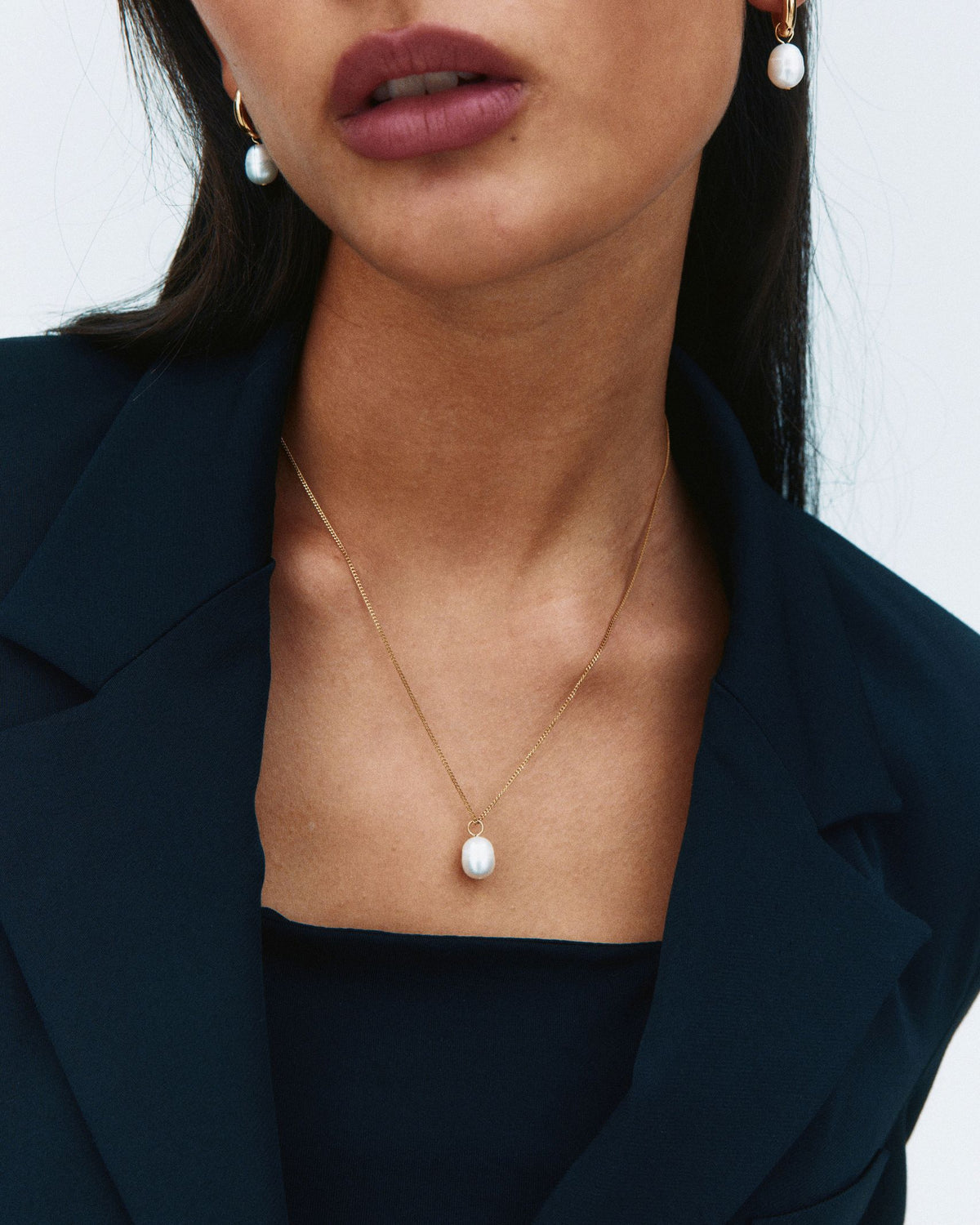 Perla Necklace L Gold