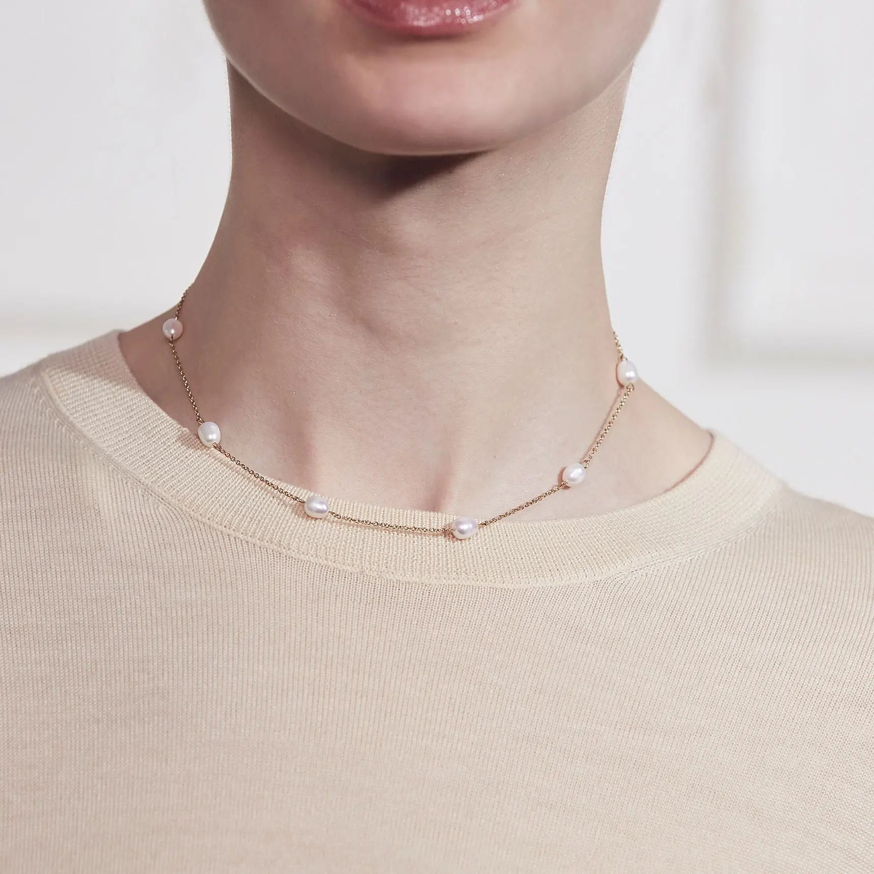 Perla Necklace Multi Gold Edblad