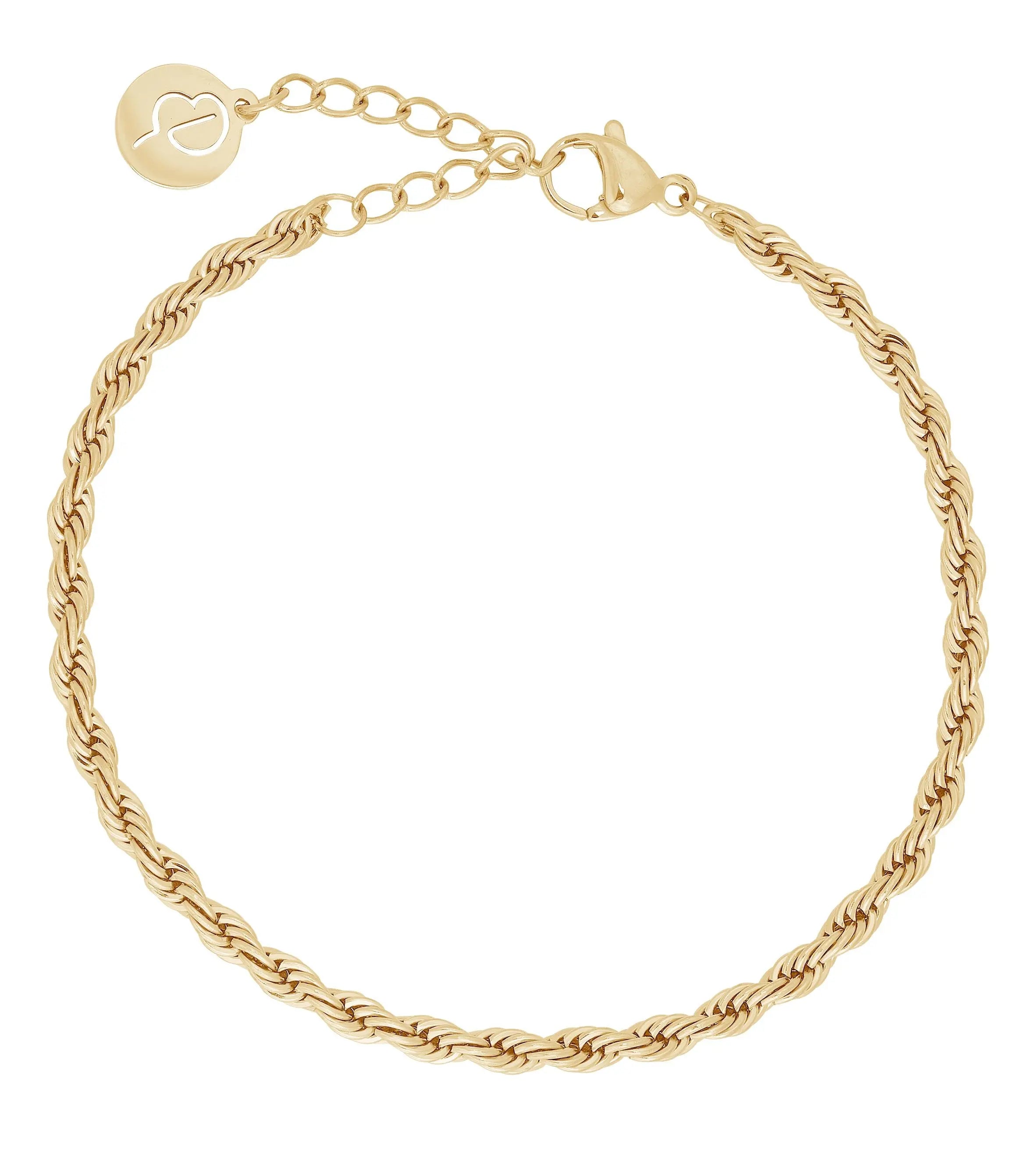 Rope Chain Bracelet Gold Edblad
