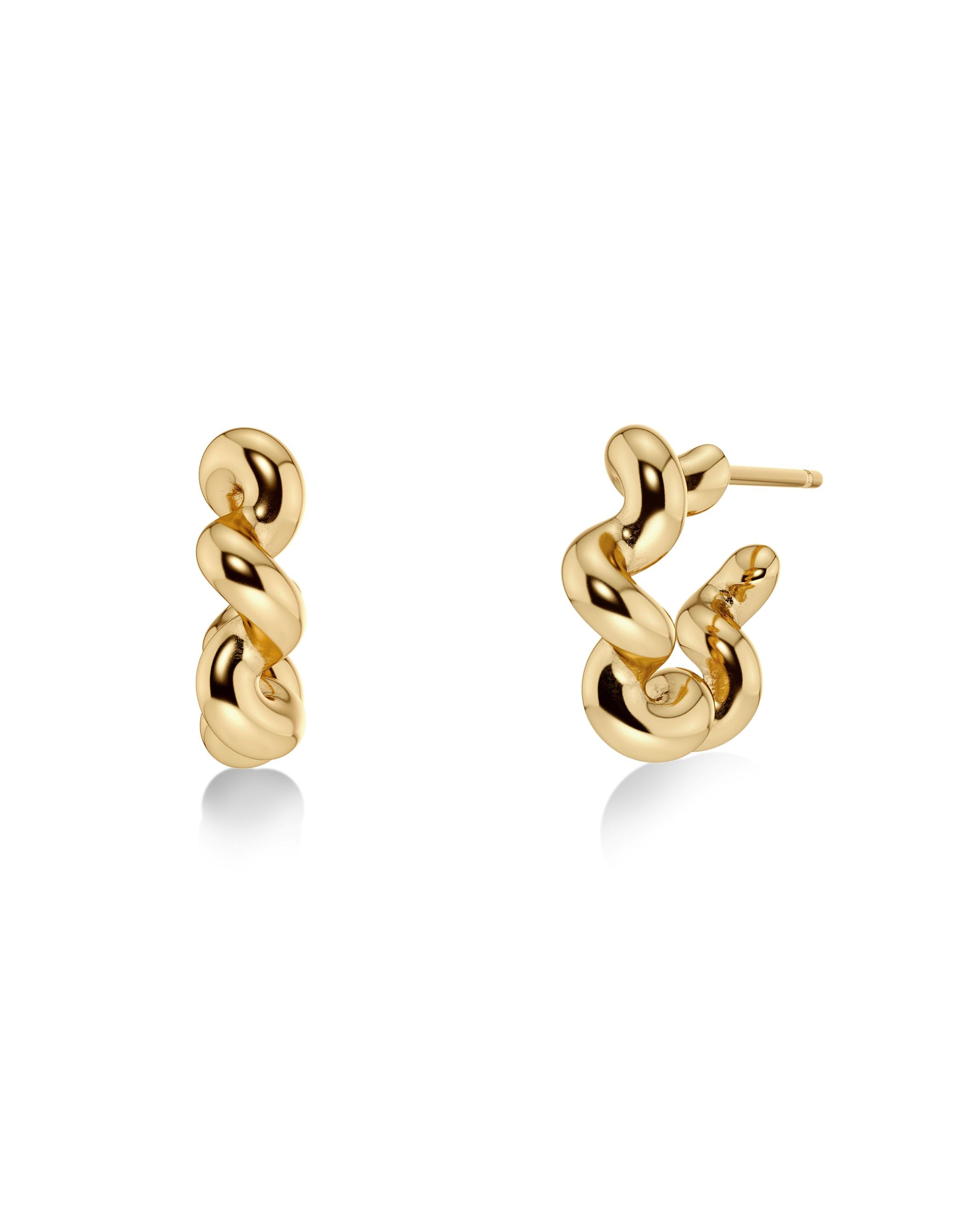 Spiral Hoops S Gold EdbladNZ