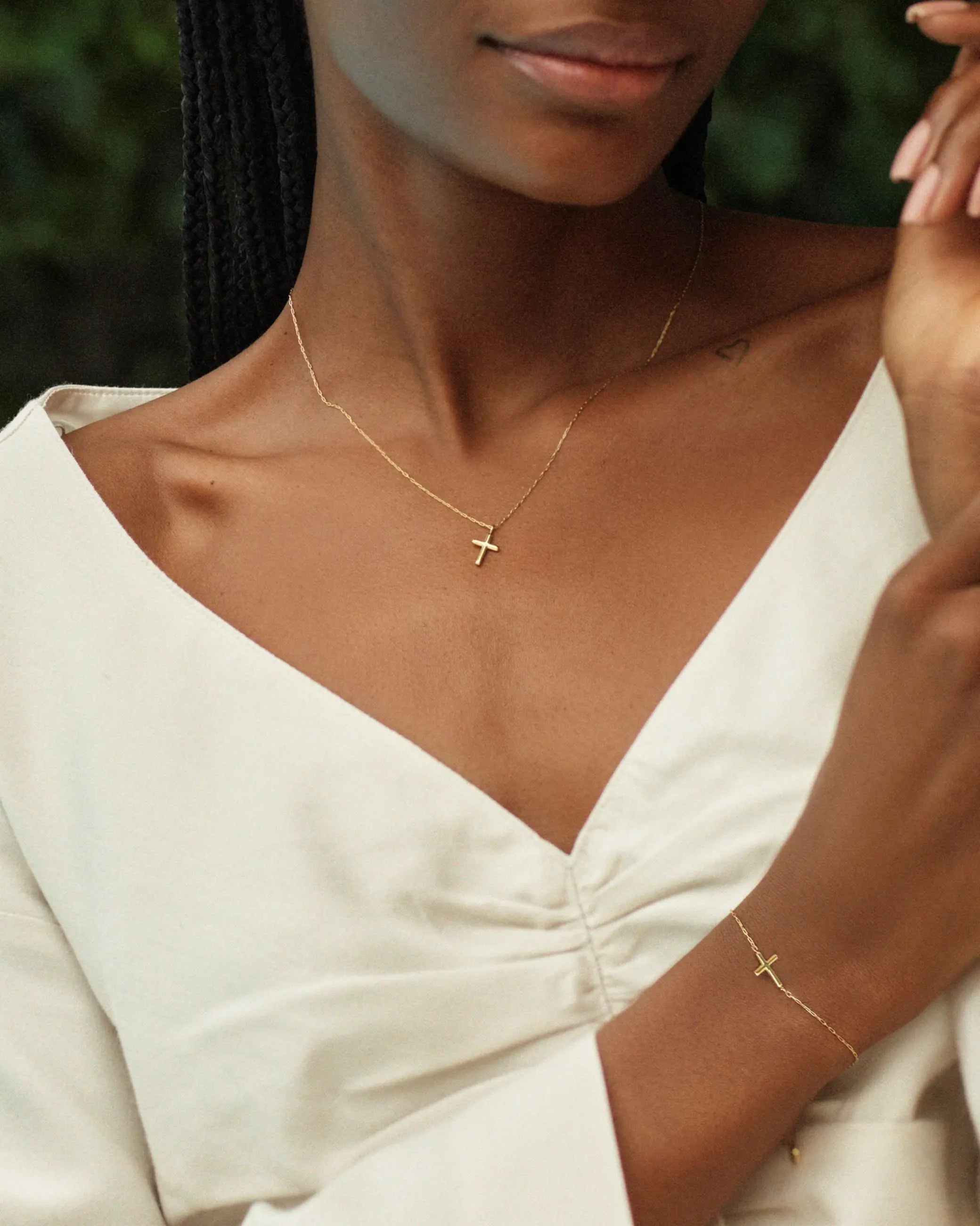 Spirit Cross Necklace Gold Edblad