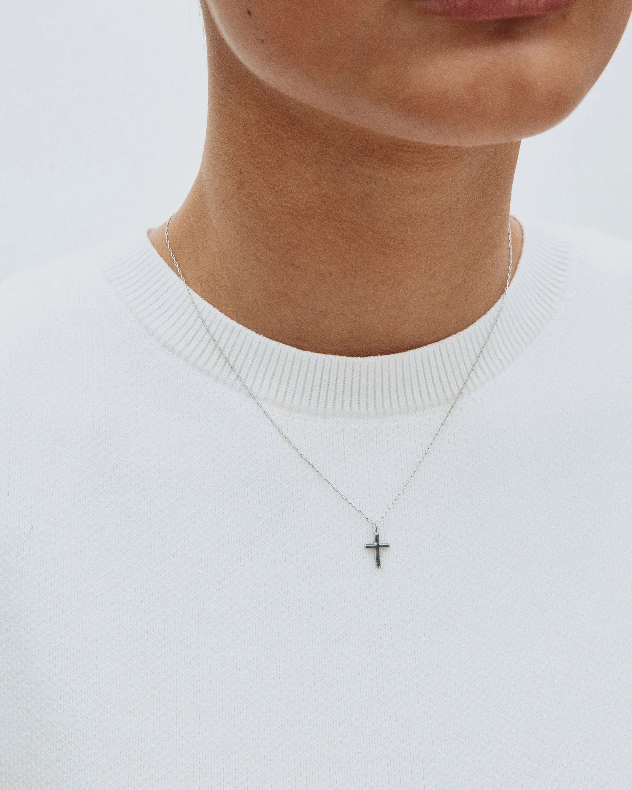 Spirit Cross Necklace Silver Edblad