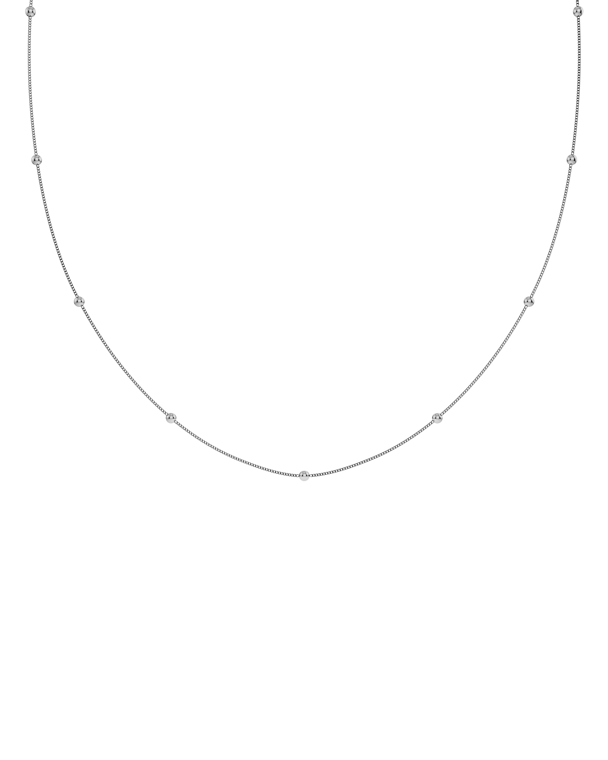Stud Necklace Silver