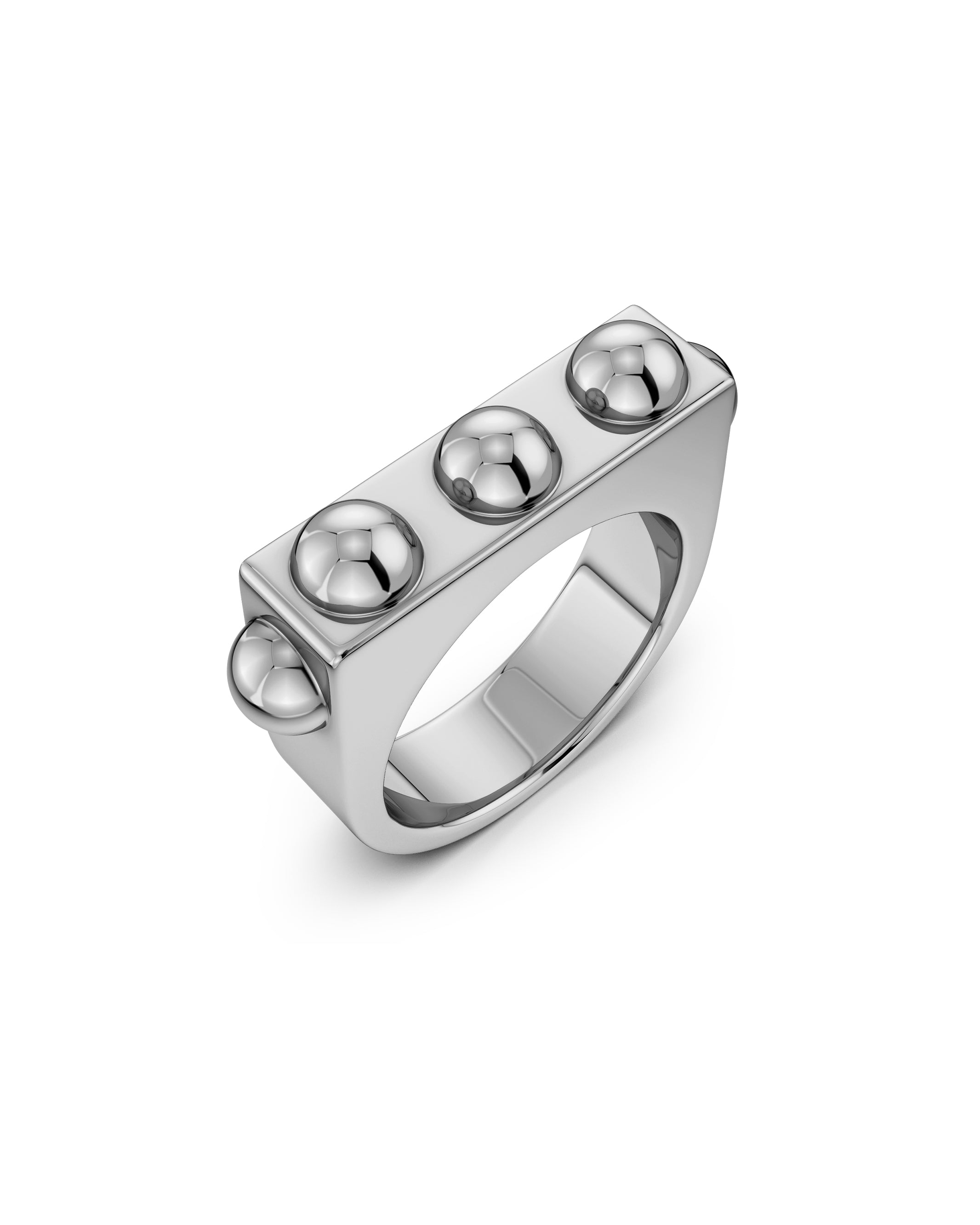 Stud Ring Silver