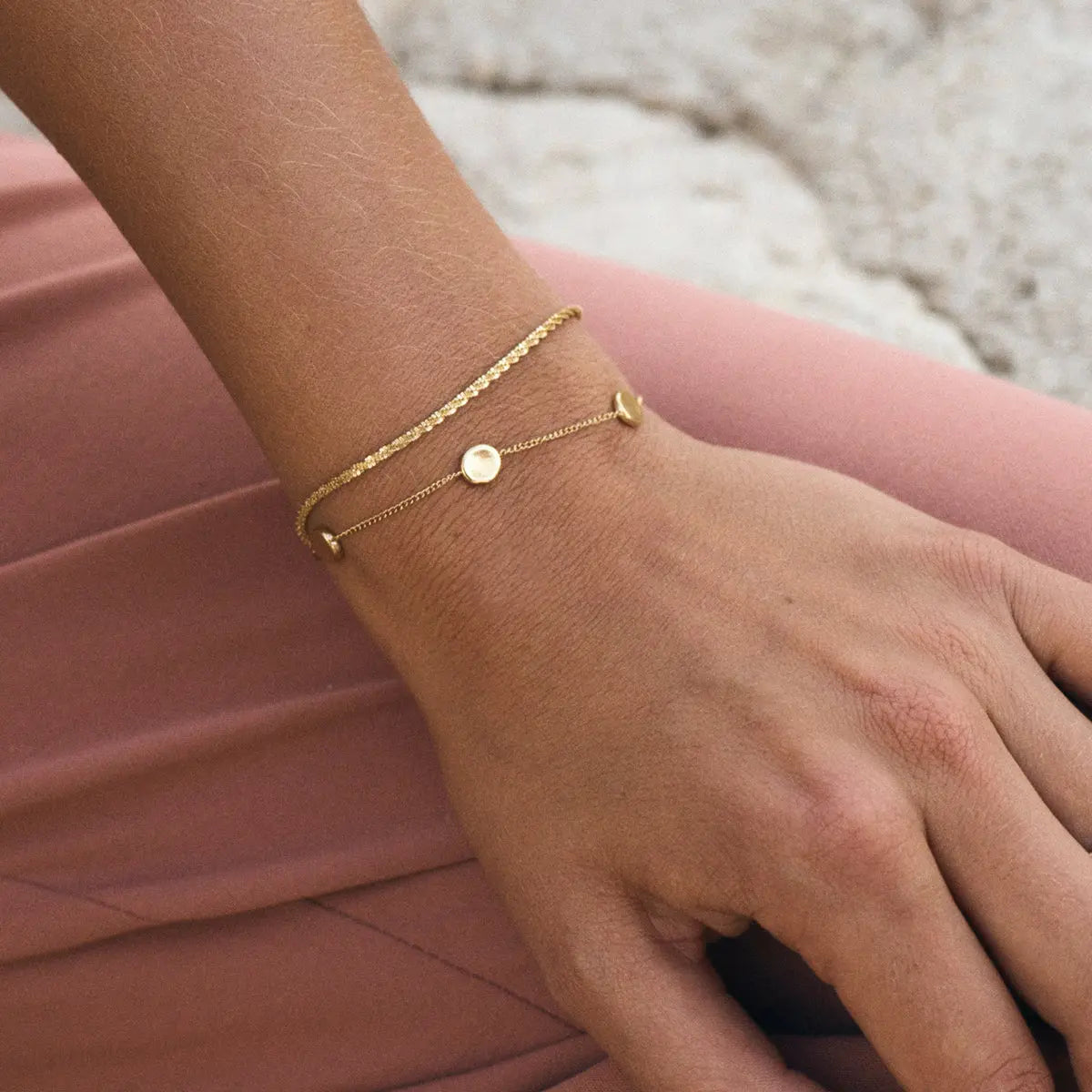 Tinsel Thin Bracelet Gold Edblad