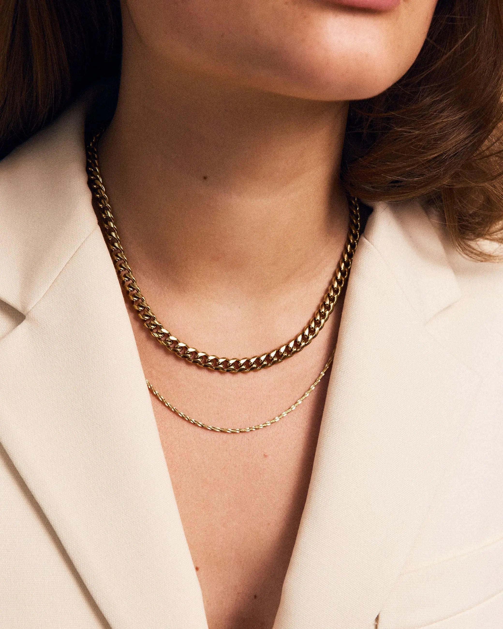 Tinsel Thin Necklace Gold Edblad