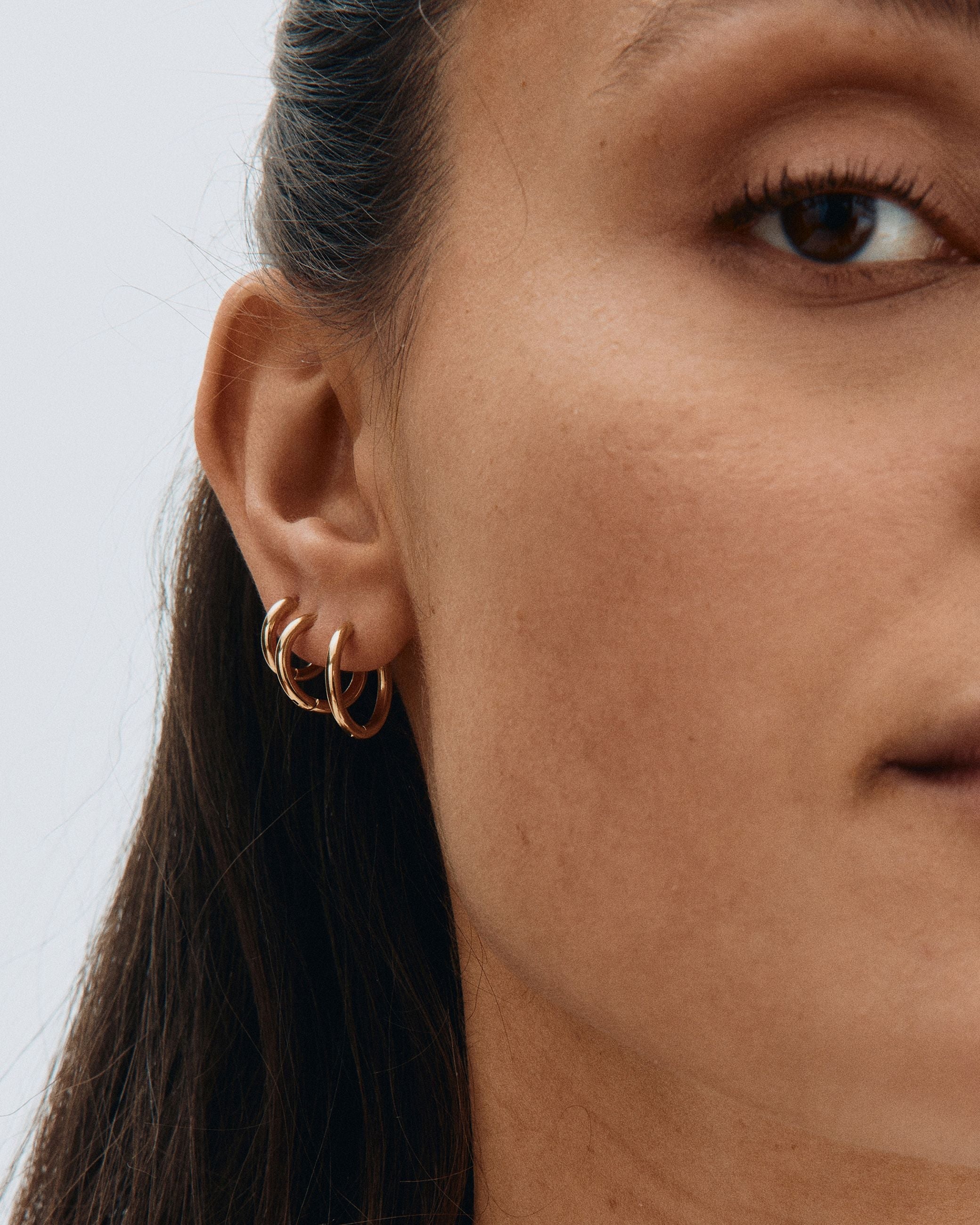 Triple Pair Hoops Gold Edblad NZ