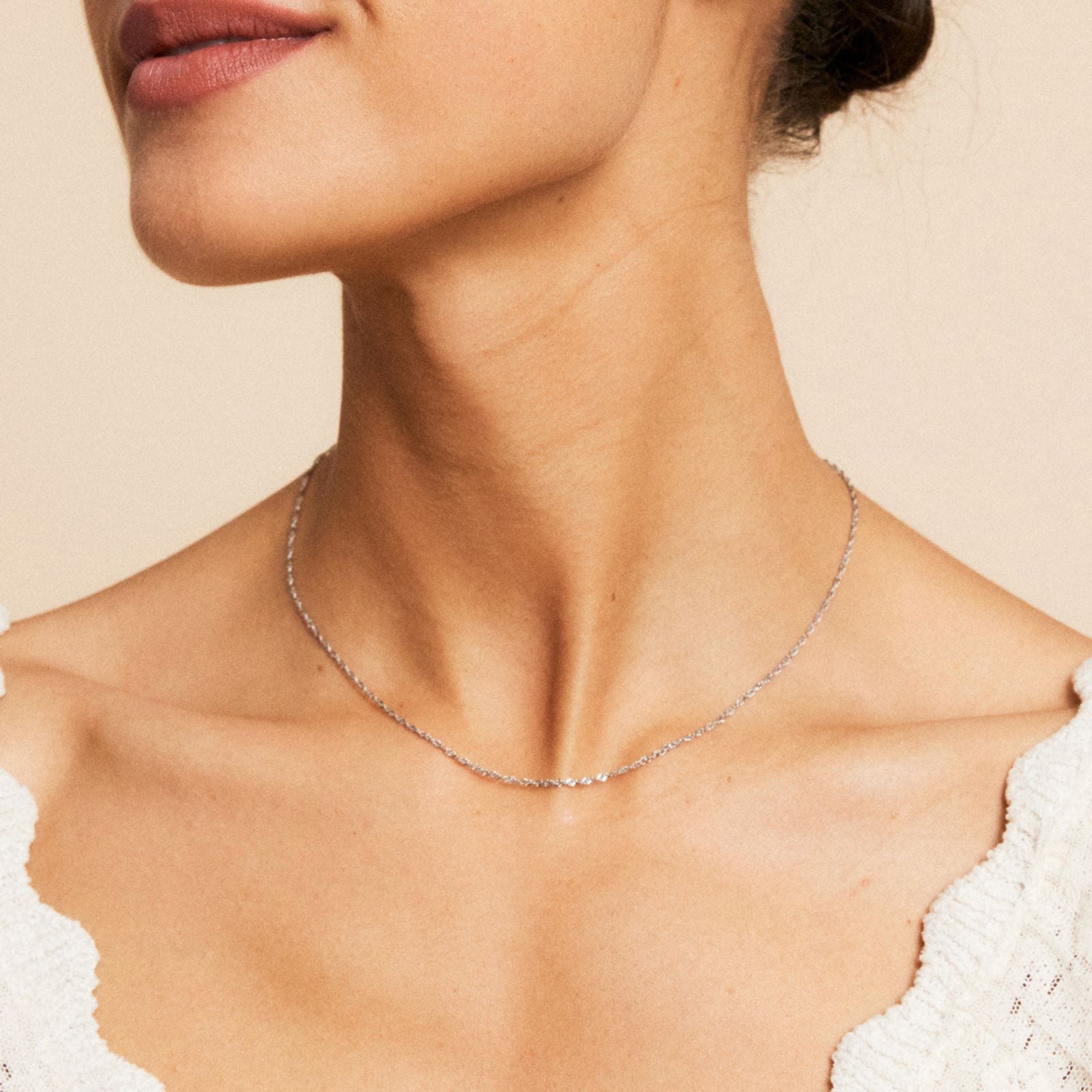 Feliz Silver Necklace