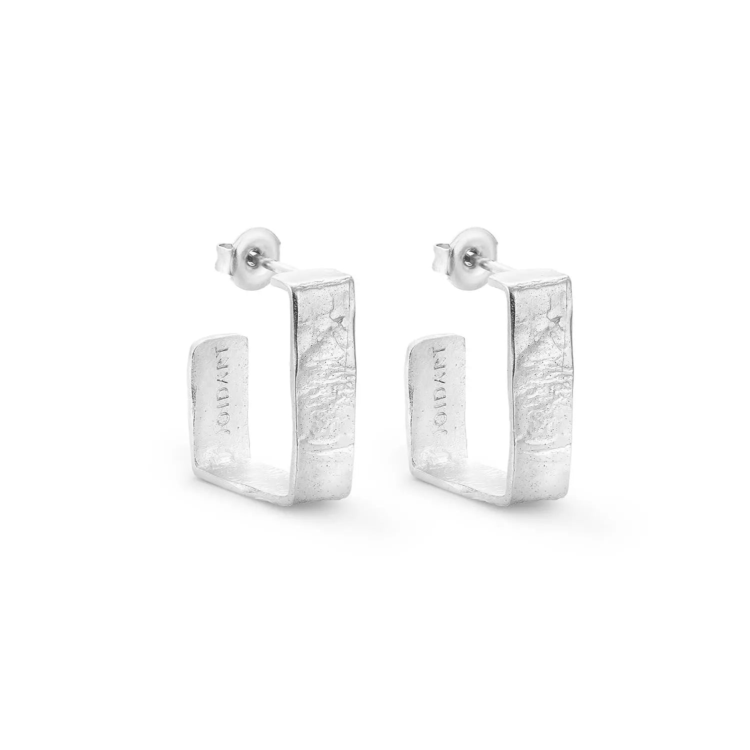 Lignis Silver-Plated Hoops Medium Dyrberg/Kern NZ