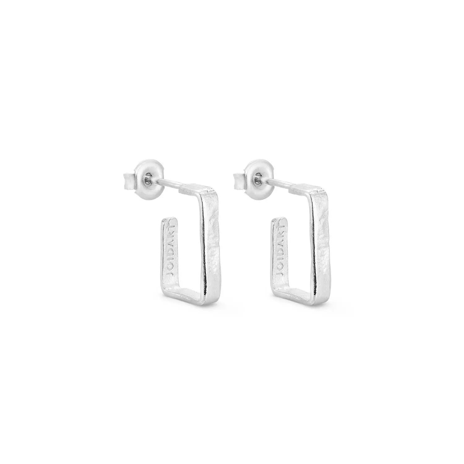 Lignis Thin Silver-Plated Hoops Small Dyrberg/Kern NZ