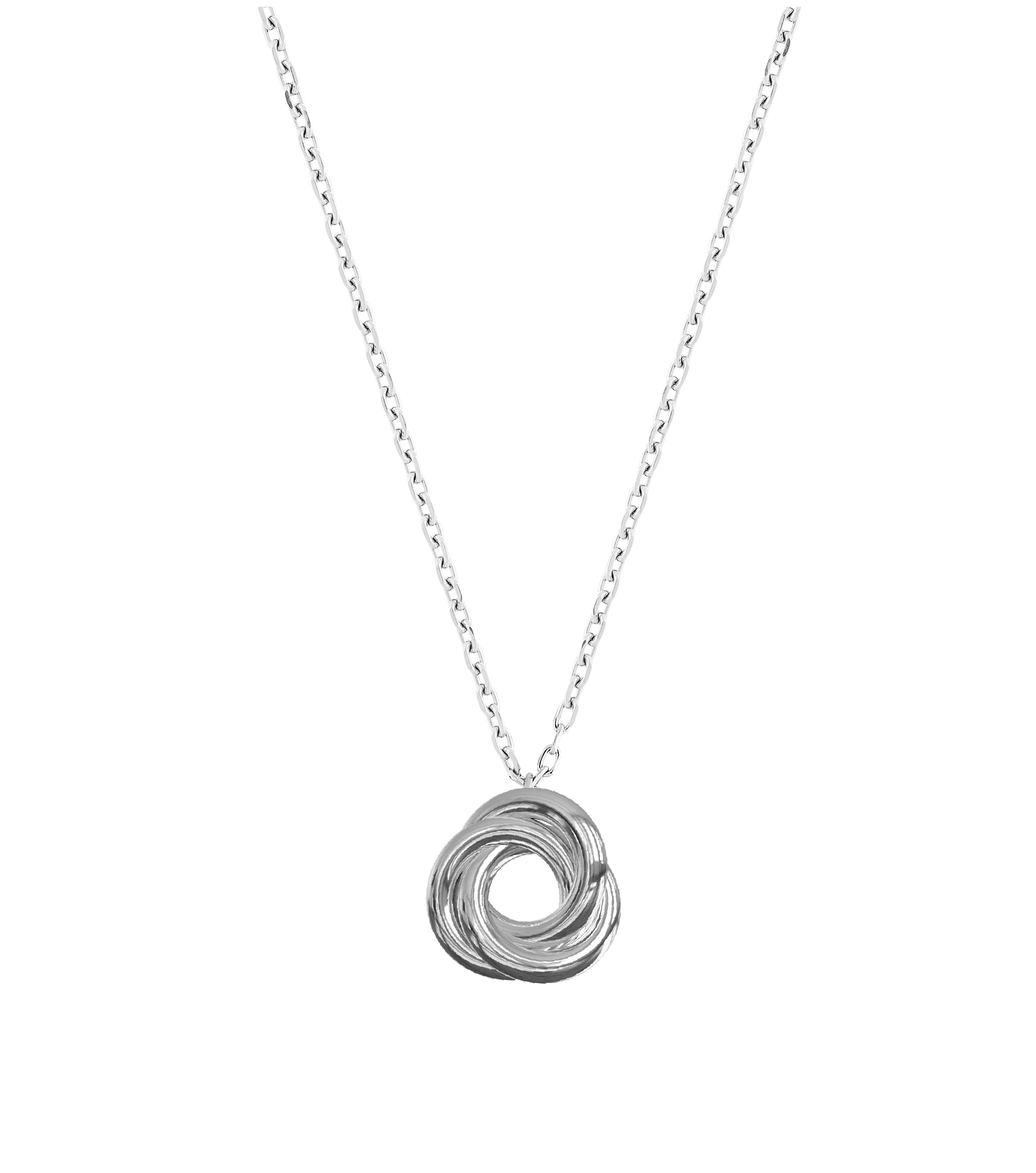 Sunset Orbit Silver Necklace