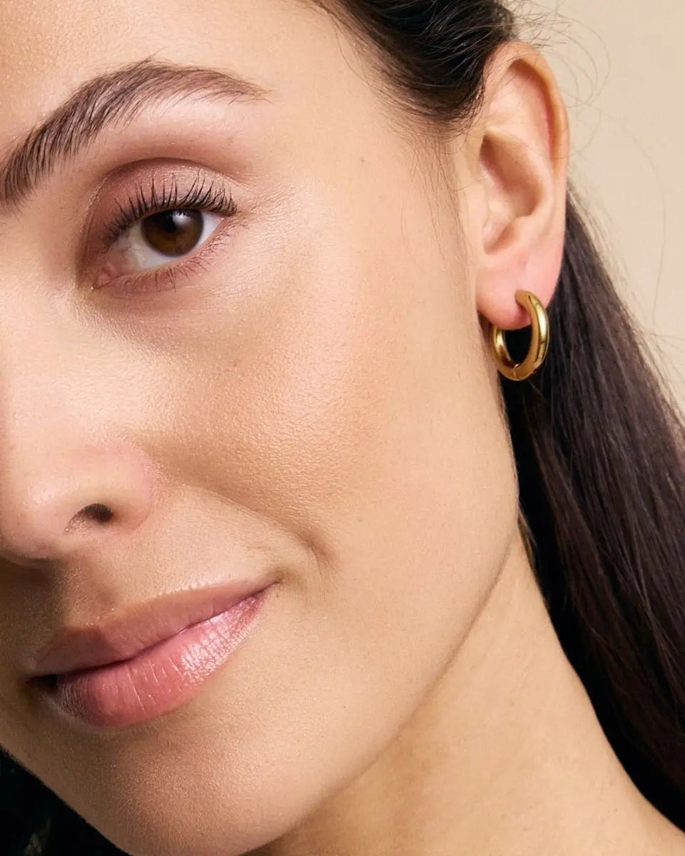 Chunky Hoops L Silver Edblad NZ