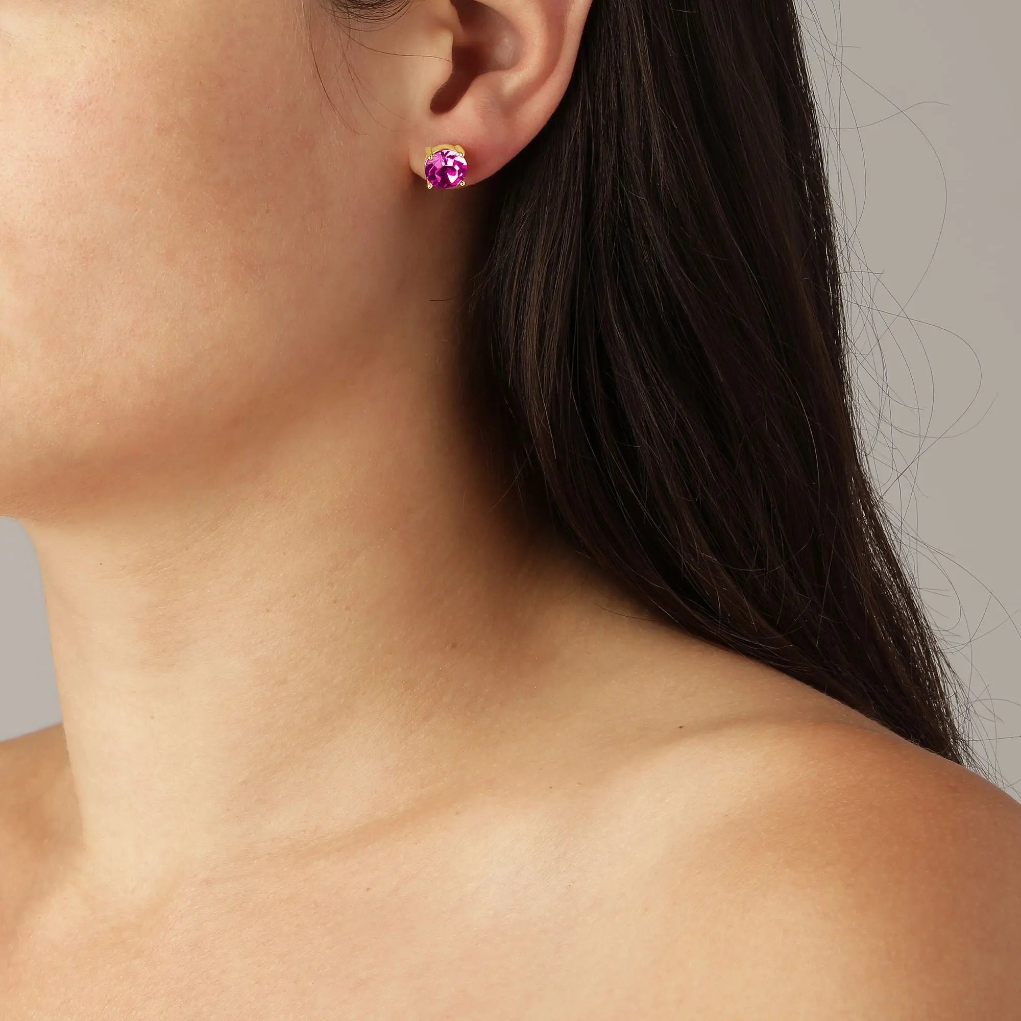 Daze Gold Earrings - Pink - Dyrberg/Kern NZ