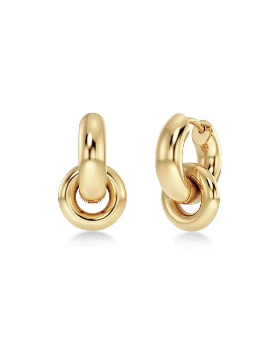 Chunky Eternal Earrings Gold Edblad