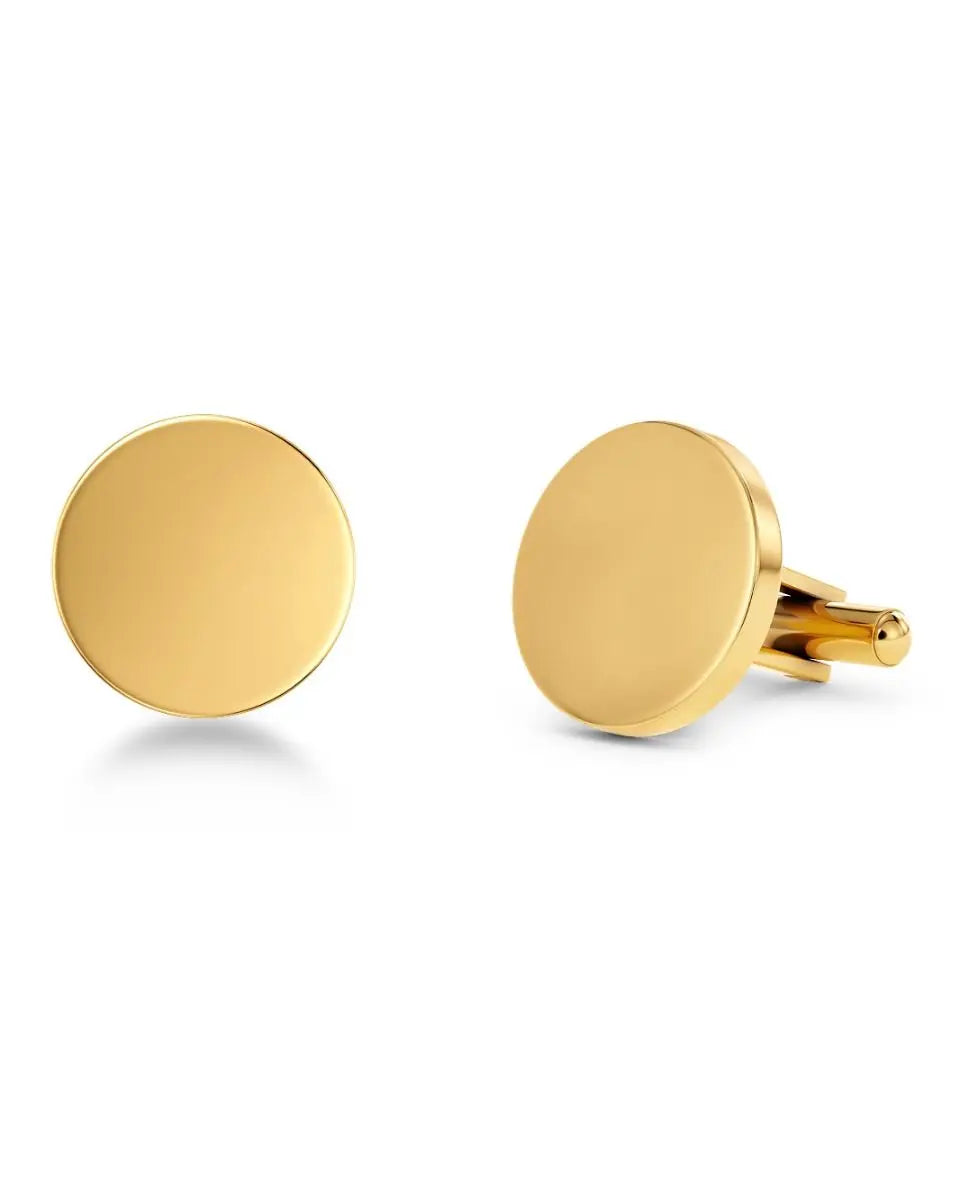Cufflink Round Gold Edblad