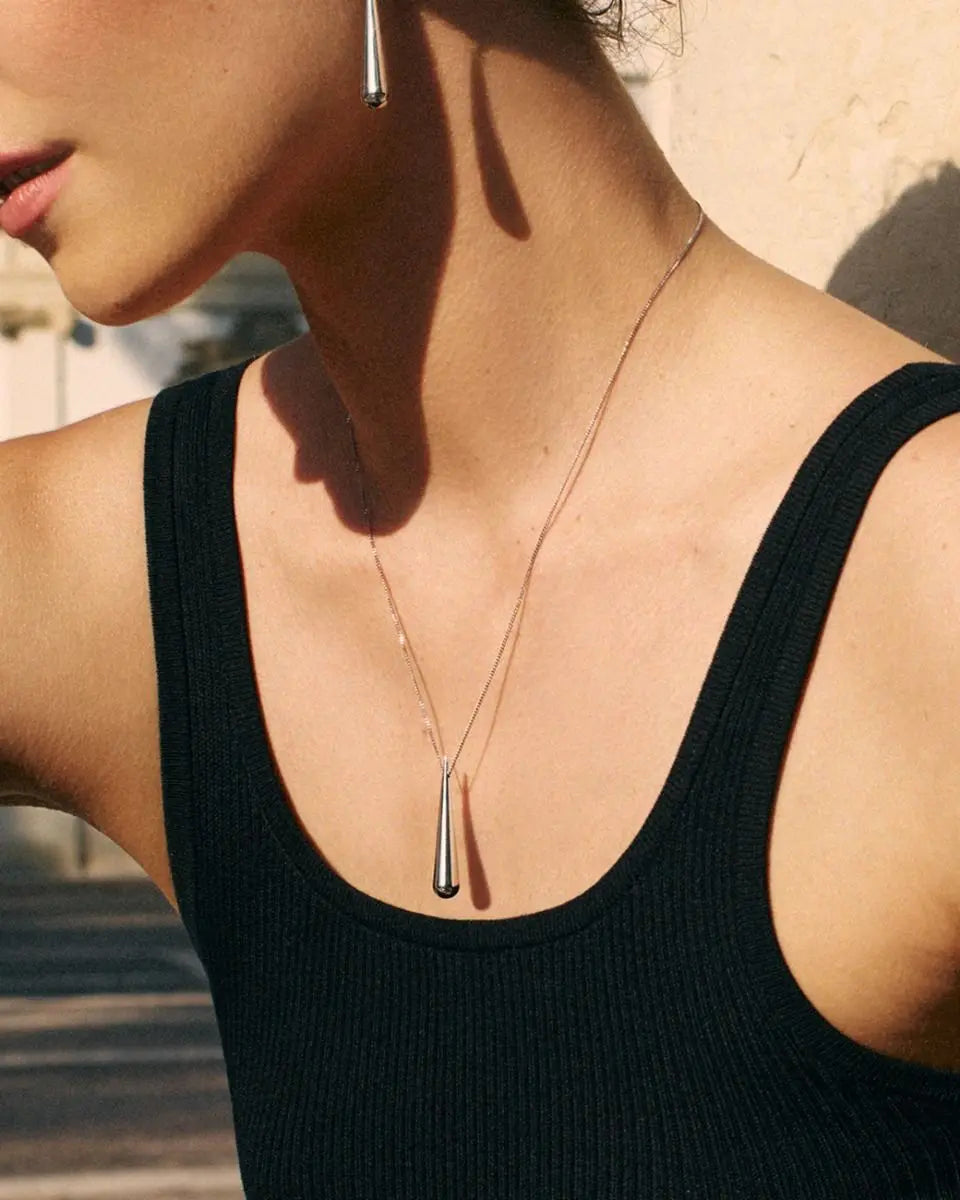 Drop Necklace Steel Edblad
