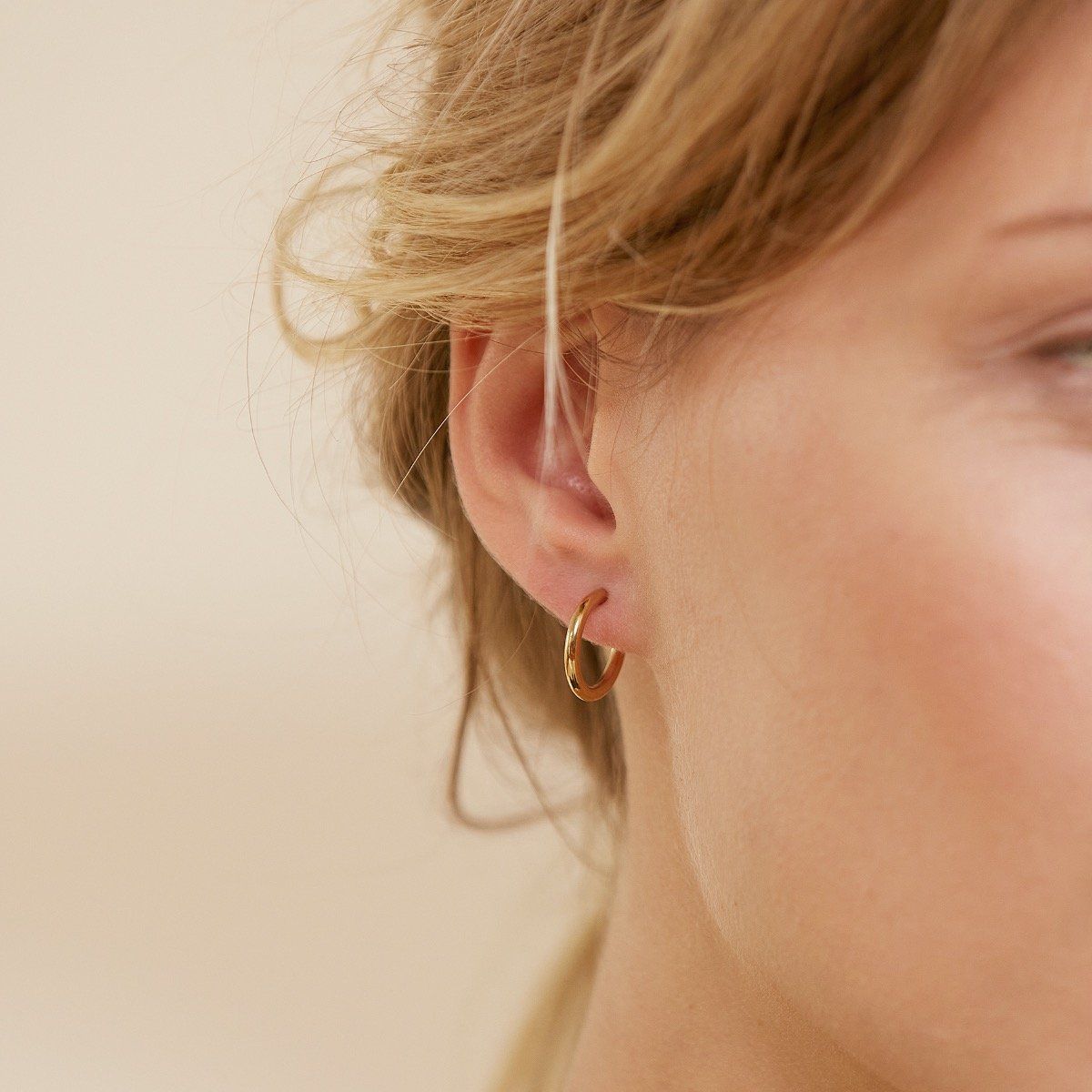 Hoops Earrings Gold Small Edblad NZ