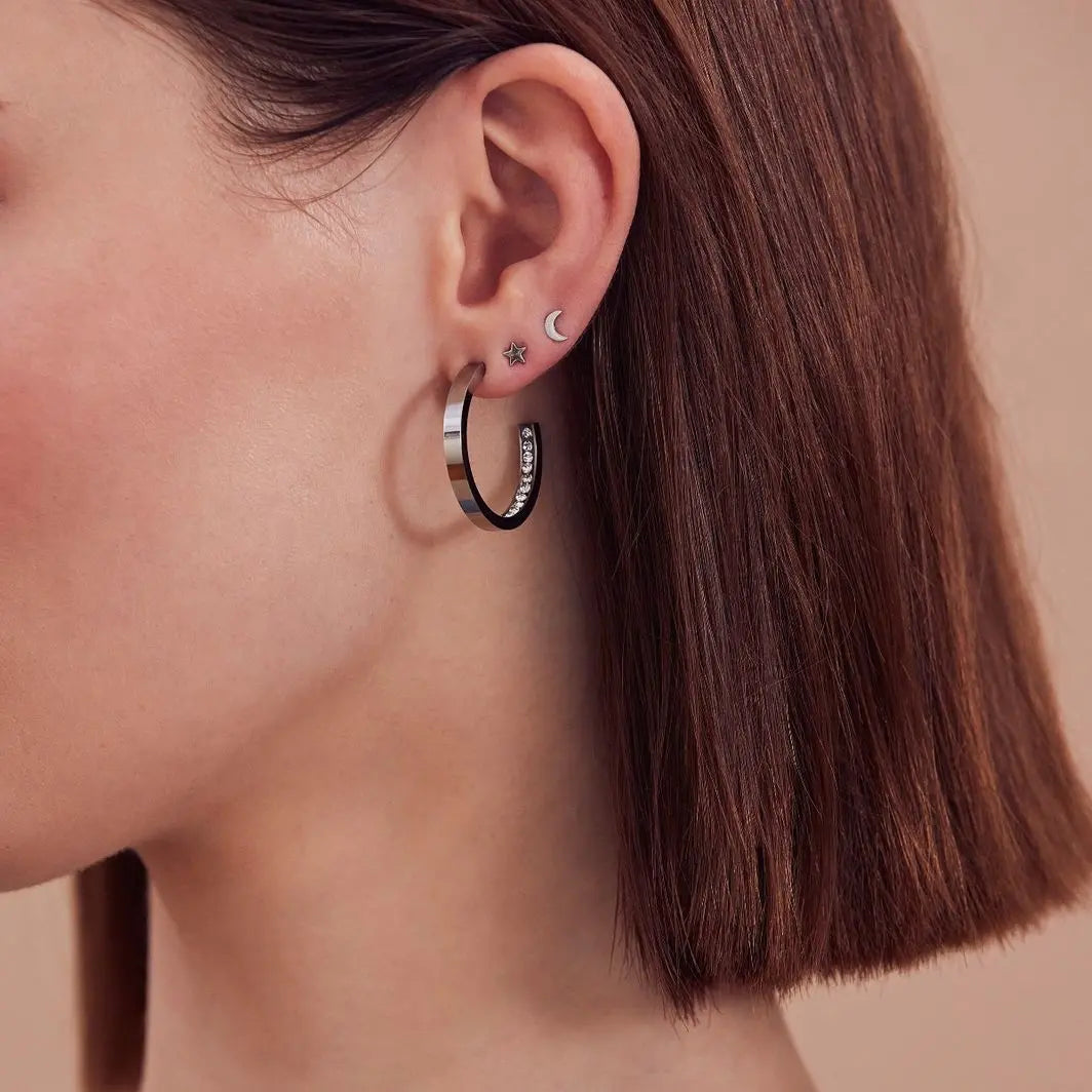 Monaco Earrings Small Silver Edblad