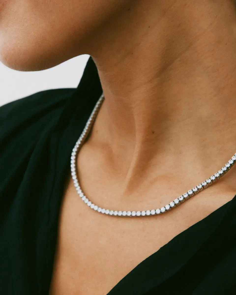 Tennis Necklace Silver Edblad