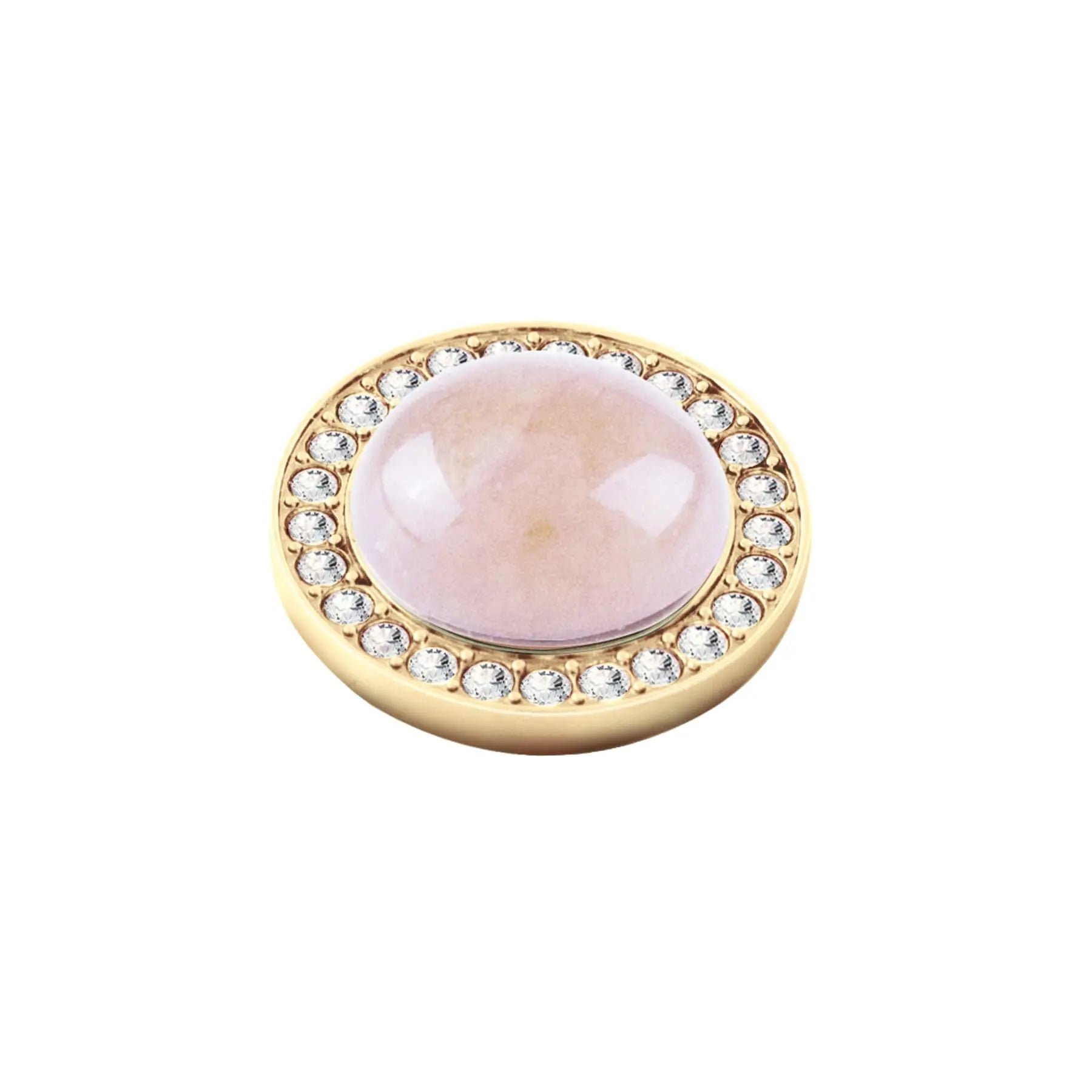Focus Gold Interchangeable Ring Topper - Rose - Dyrberg/Kern NZ
