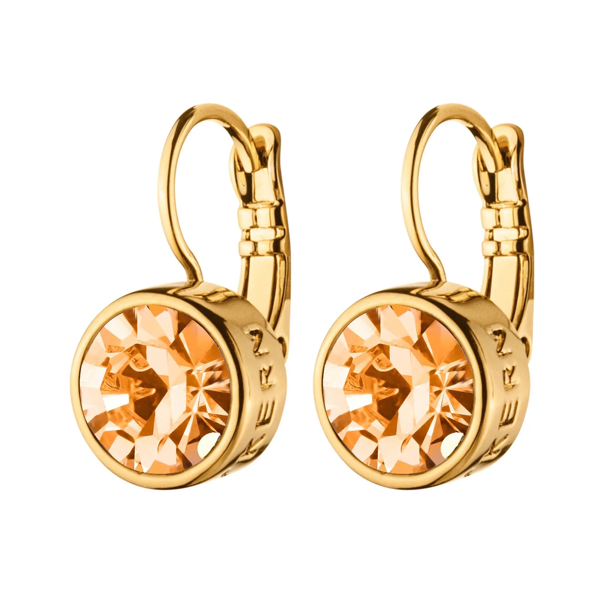 Louise Gold Earrings - Peach - Dyrberg/Kern NZ