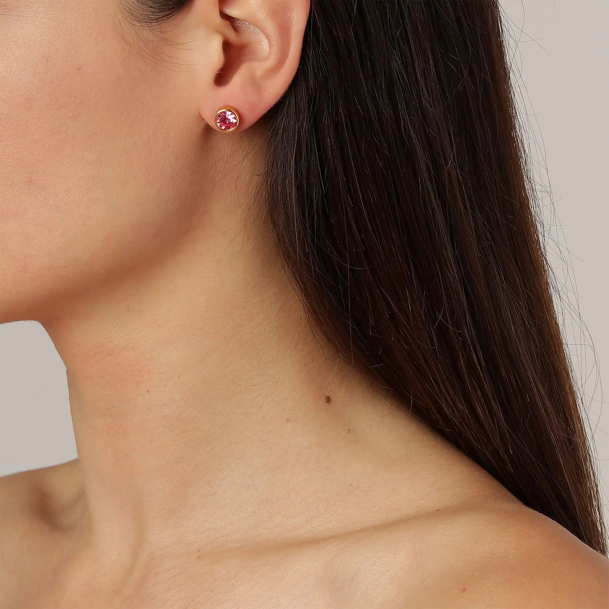 Nobles Gold Earrings - Rose - Dyrberg/Kern NZ