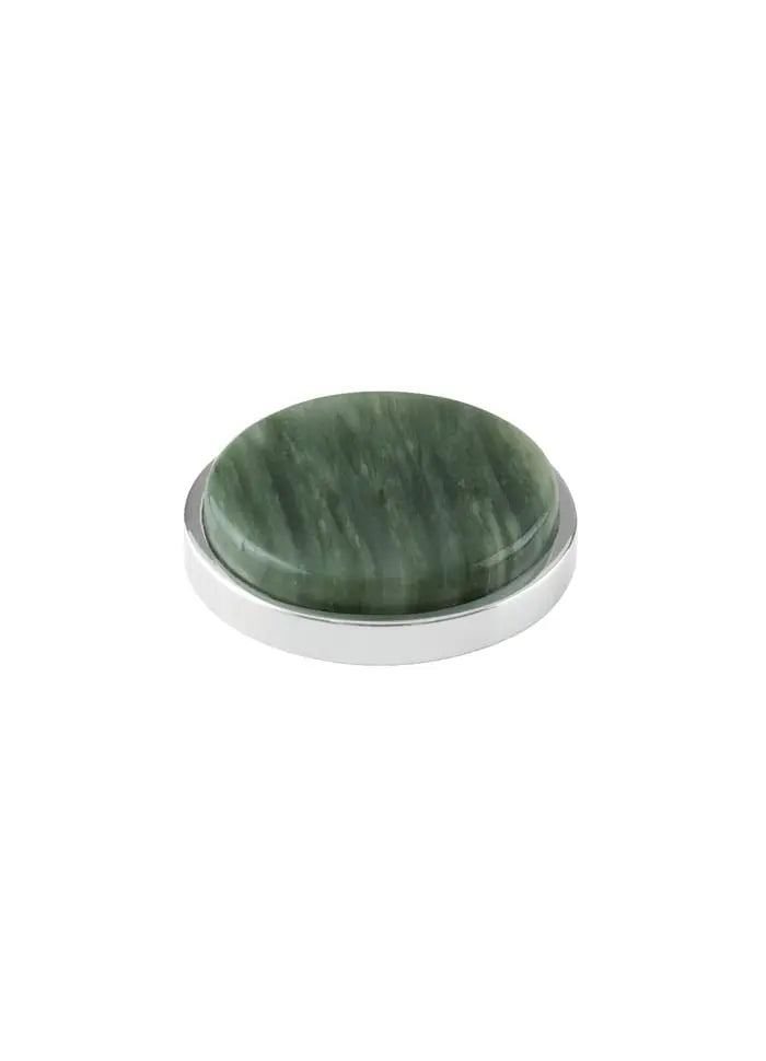 Pleasure Silver Interchangeable Ring Topper - Green - Dyrberg/Kern NZ