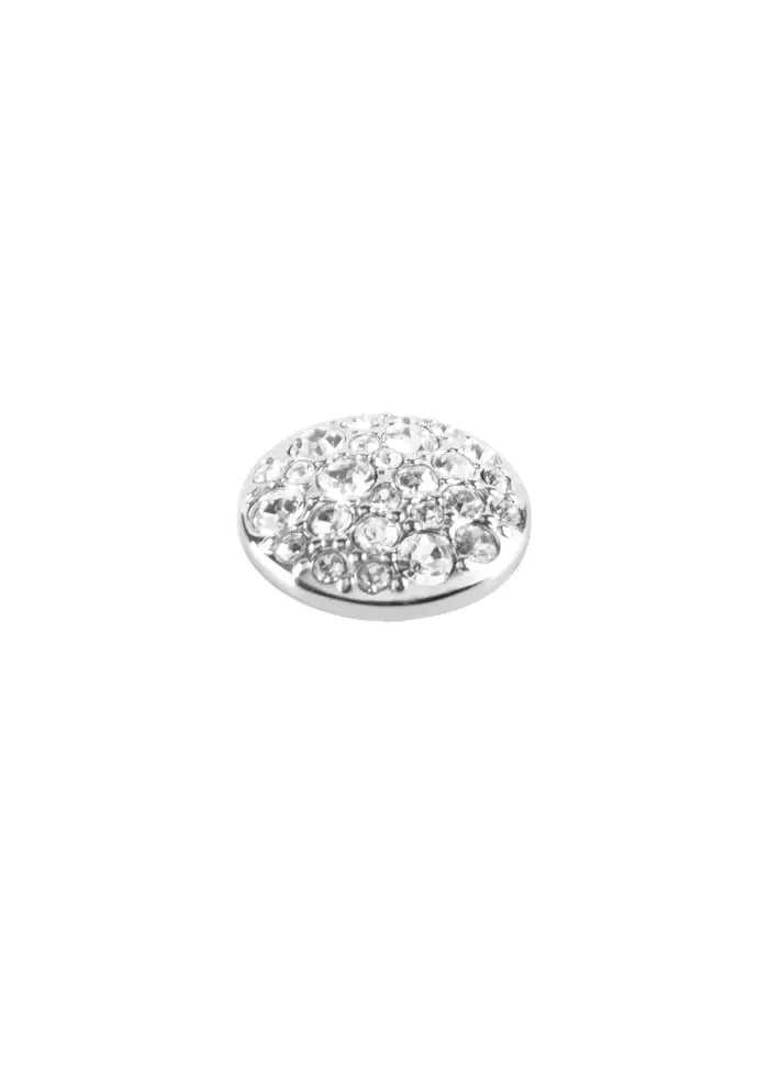 Delight Shiny Silver Interchangeable Ring Topper, Crystal Dyrberg/Kern NZ