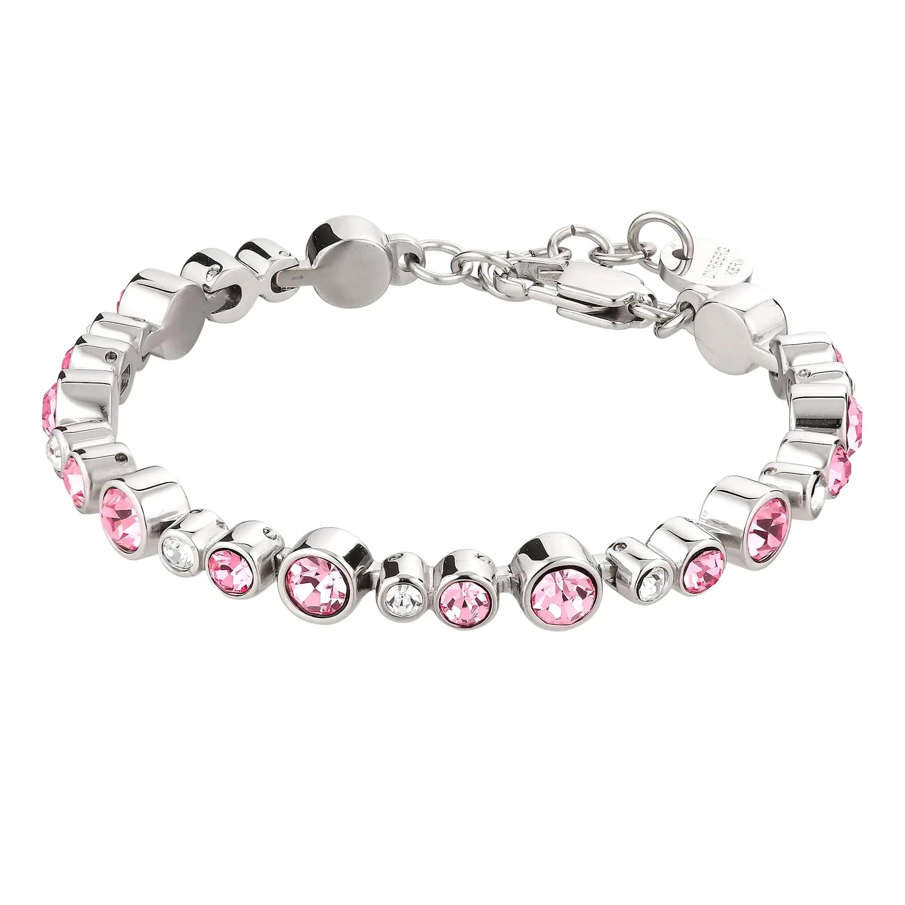 Teresia Shiny Silver Tennis Bracelet, Light Rose Dyrberg/Kern NZ