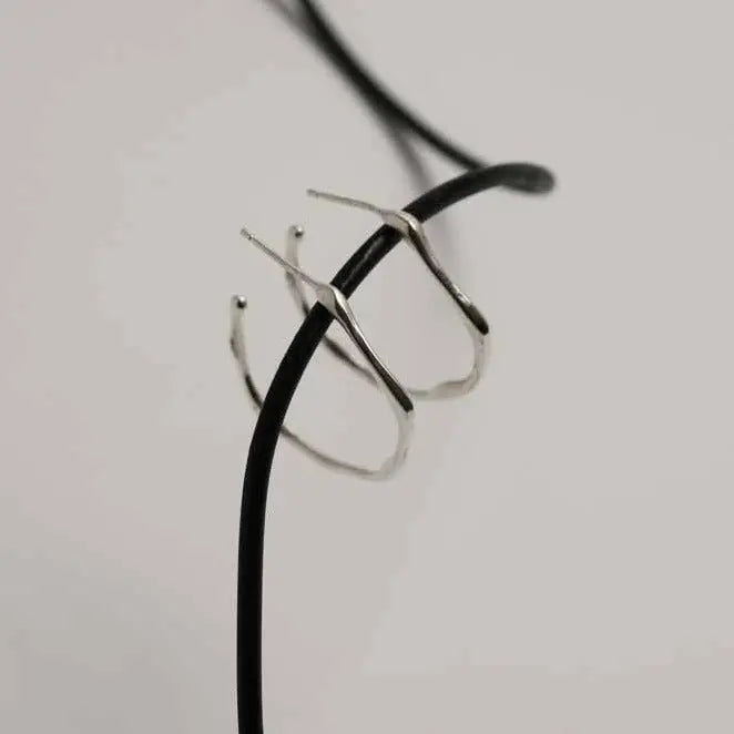 CLARA SILVER HOOPS CIRCULAR SMALL - Dyrberg/Kern NZ