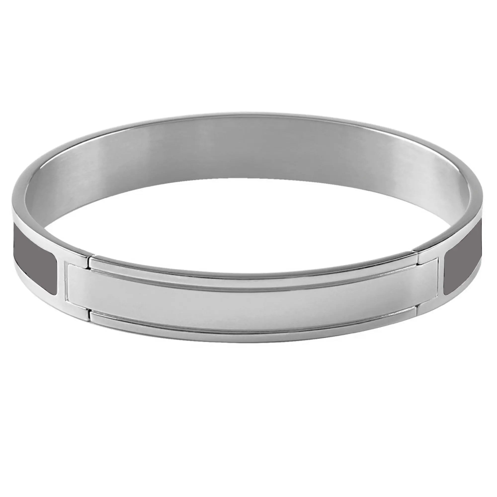 Pennika Shiny Silver Bracelet - White - Dyrberg/Kern NZ