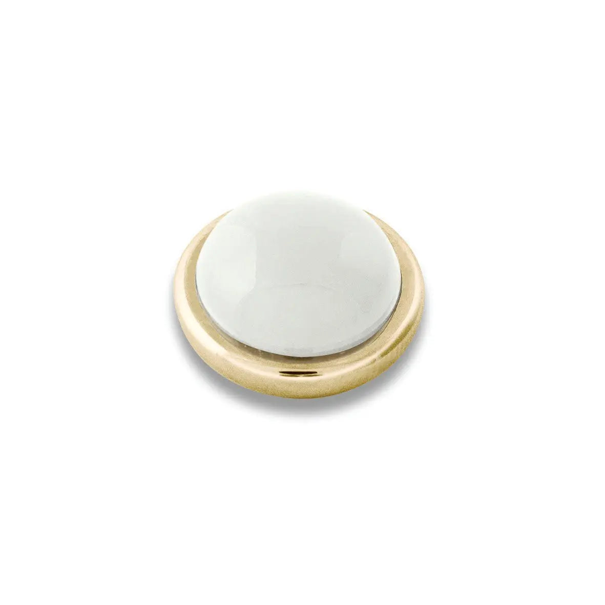 Sence Gold Interchangeable Ring Topper - White - Dyrberg/Kern NZ