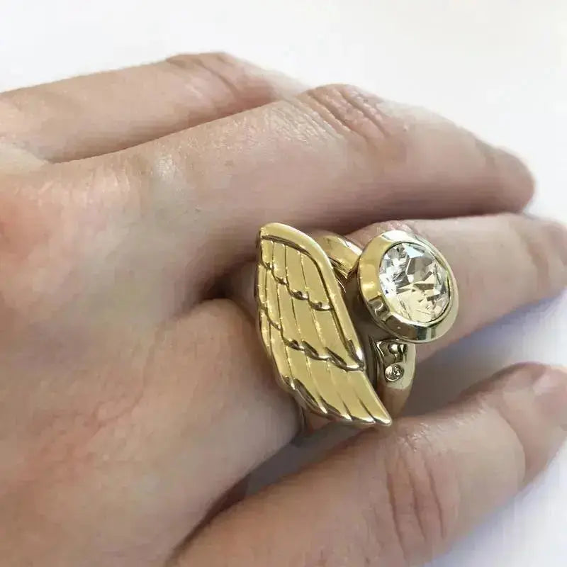 Strength Gold Interchangeable Ring Topper - Golden - Dyrberg/Kern NZ