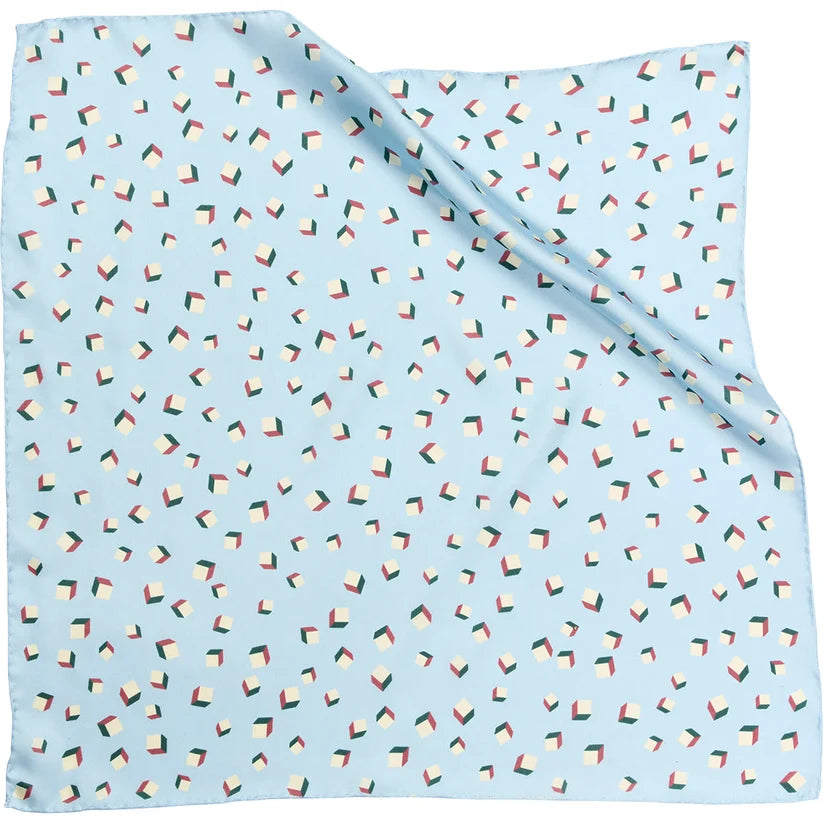 Cubes Scarf - Blue