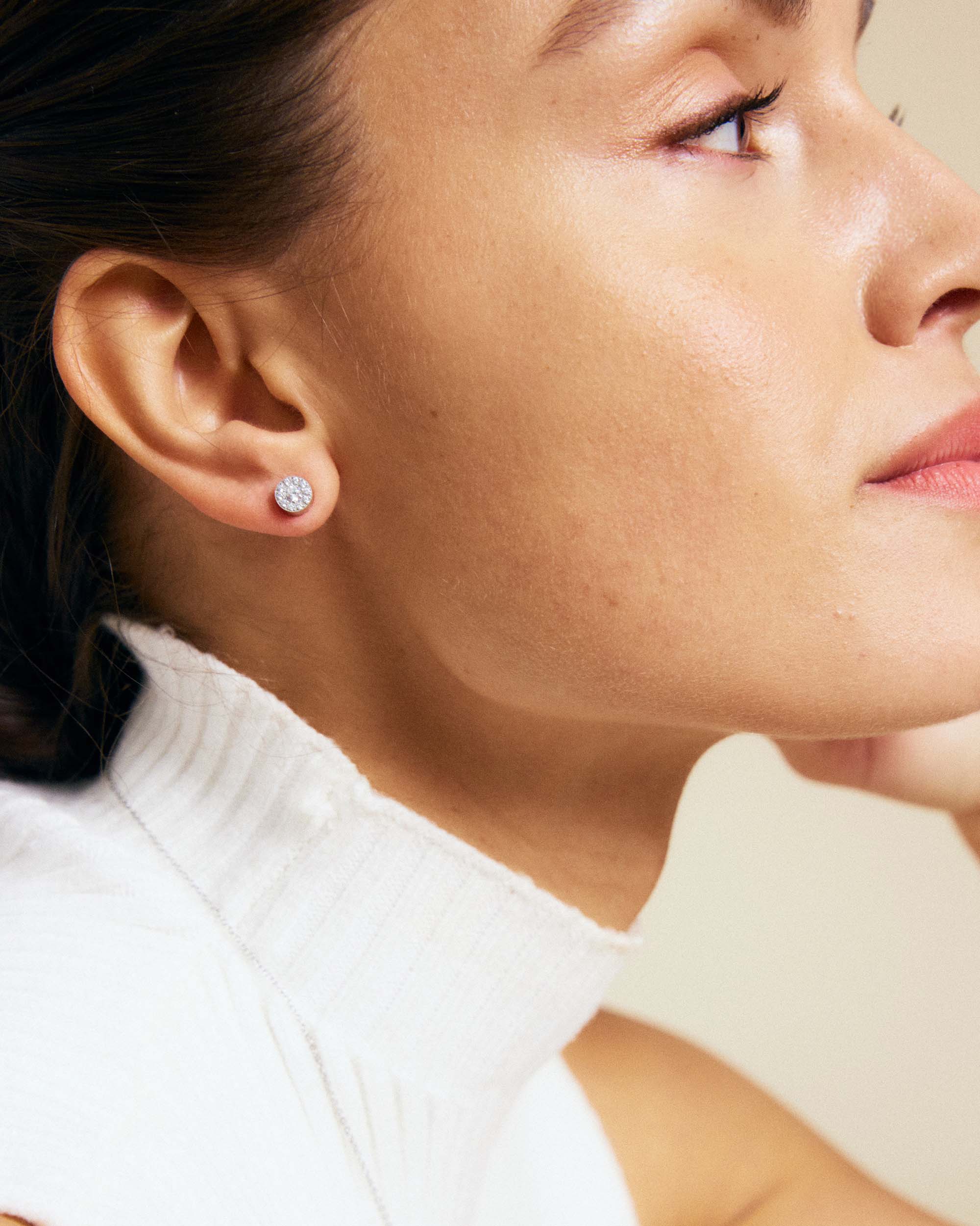 Thassos Studs Mini Silver