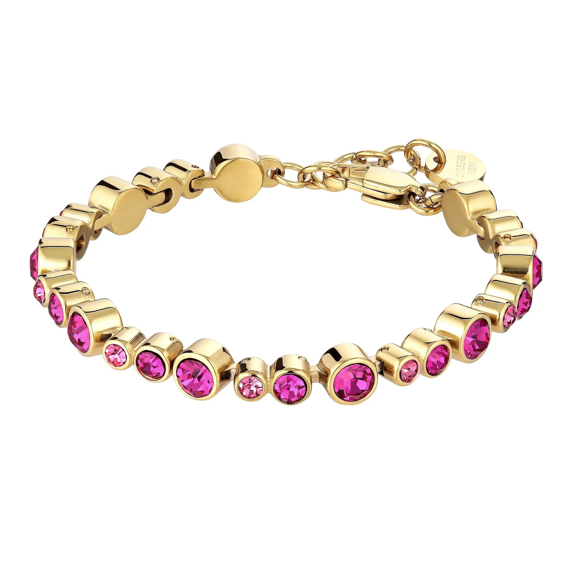 Teresia Gold Tennis Bracelet - Pink Dyrberg/Kern NZ