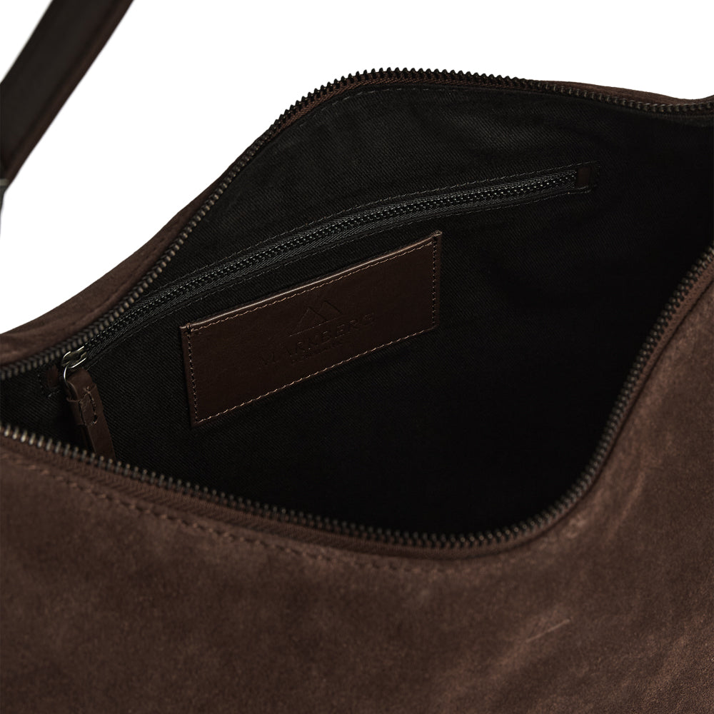 Tribeca Bag, Suede - Dark Brown