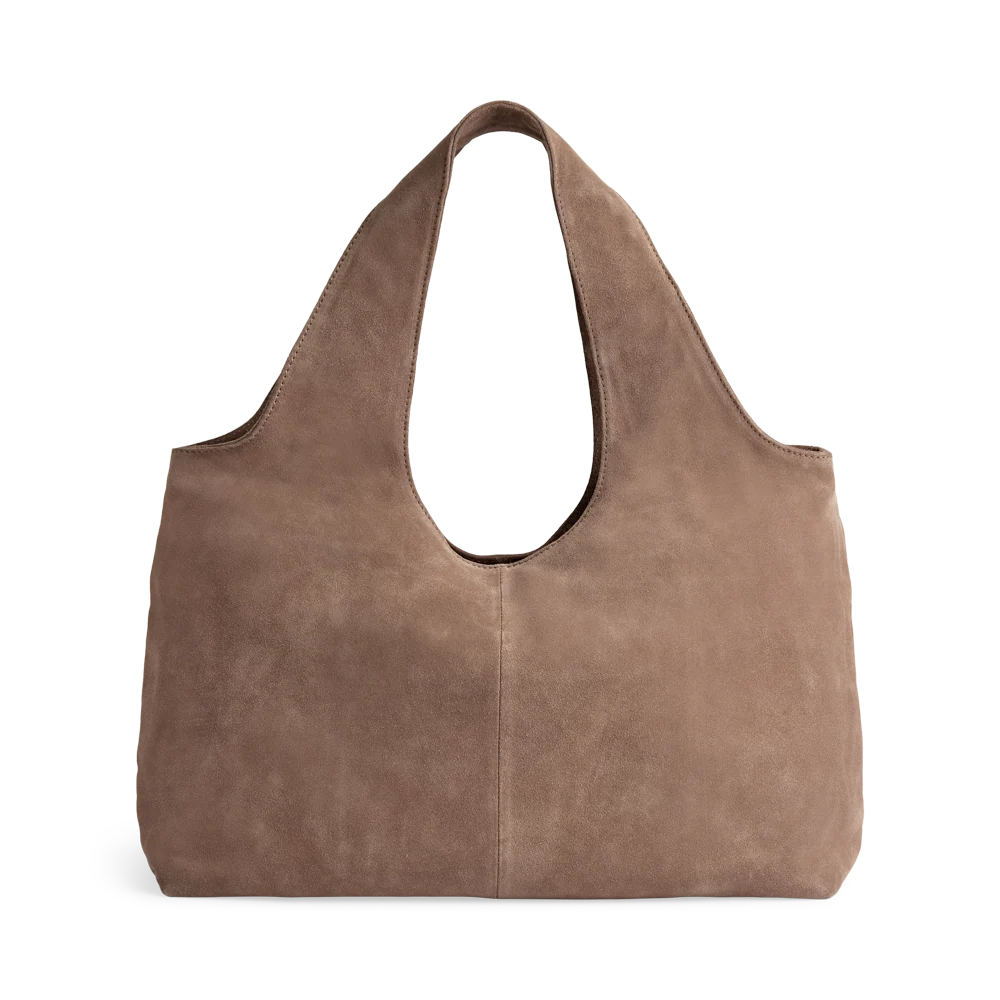 Laurine Shopper, Suede - Mocha Mousse