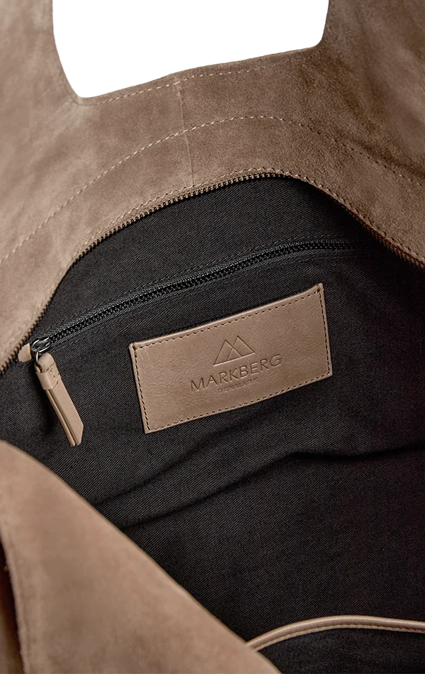 Laurine Shopper, Suede - Mocha Mousse