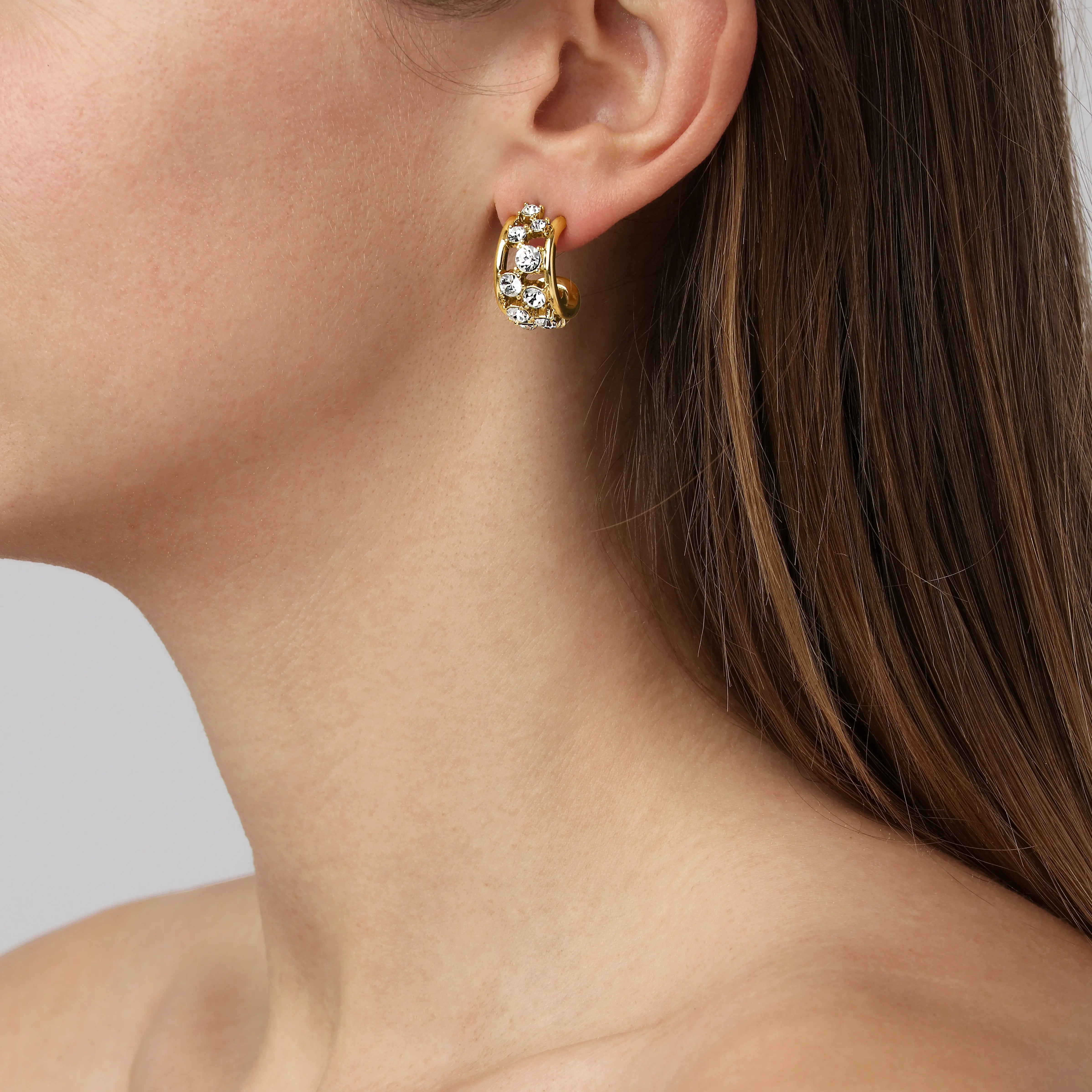Astor Gold Hoop Earrings Dyrberg/Kern NZ
