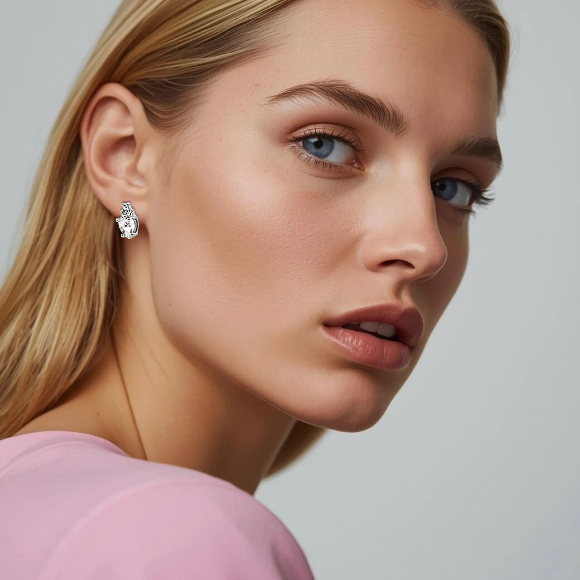 Havoc Shiny Silver Earrings, Crystal Dyrberg/Kern NZ