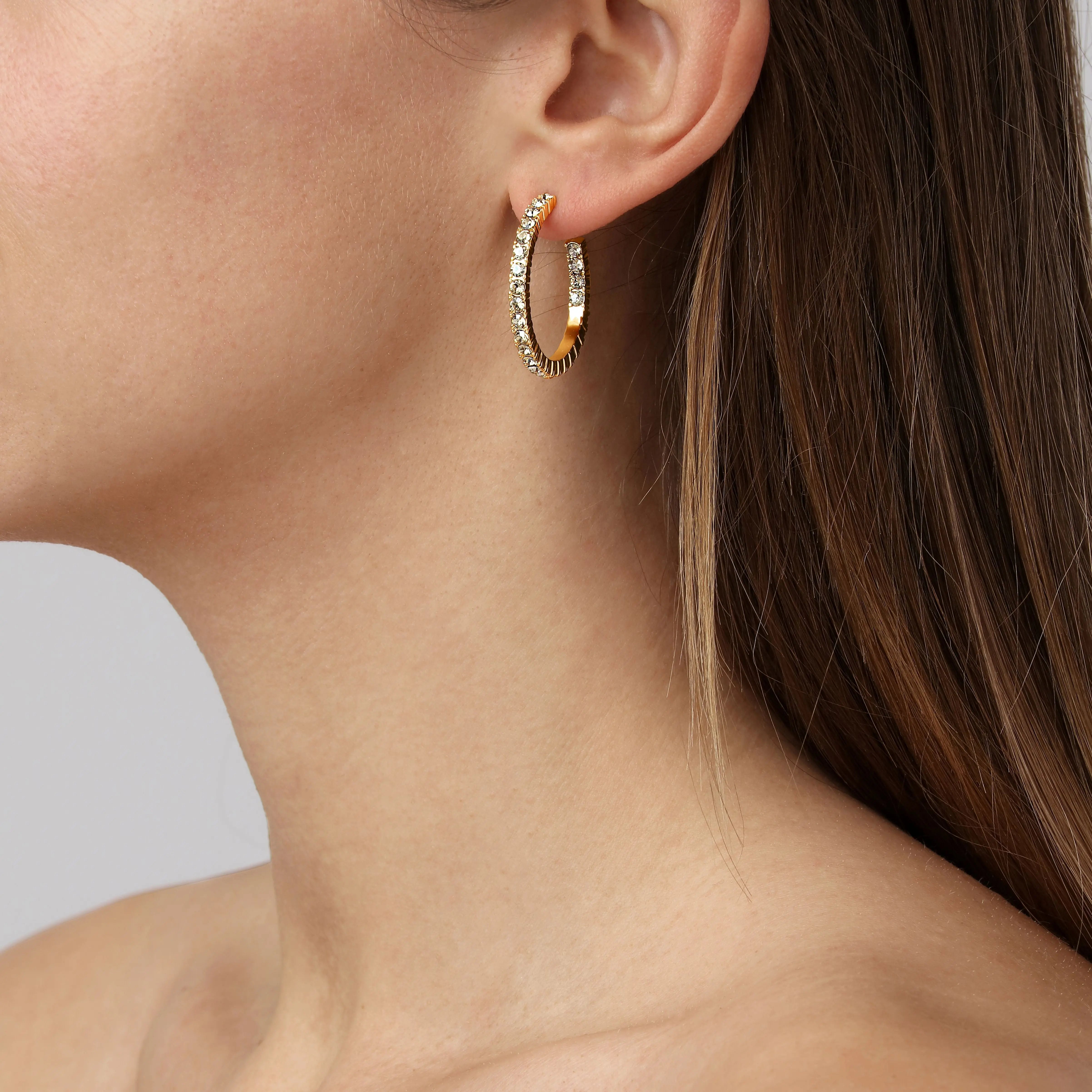 Pina Gold Hoop Earrings, Golden Dyrberg/Kern NZ