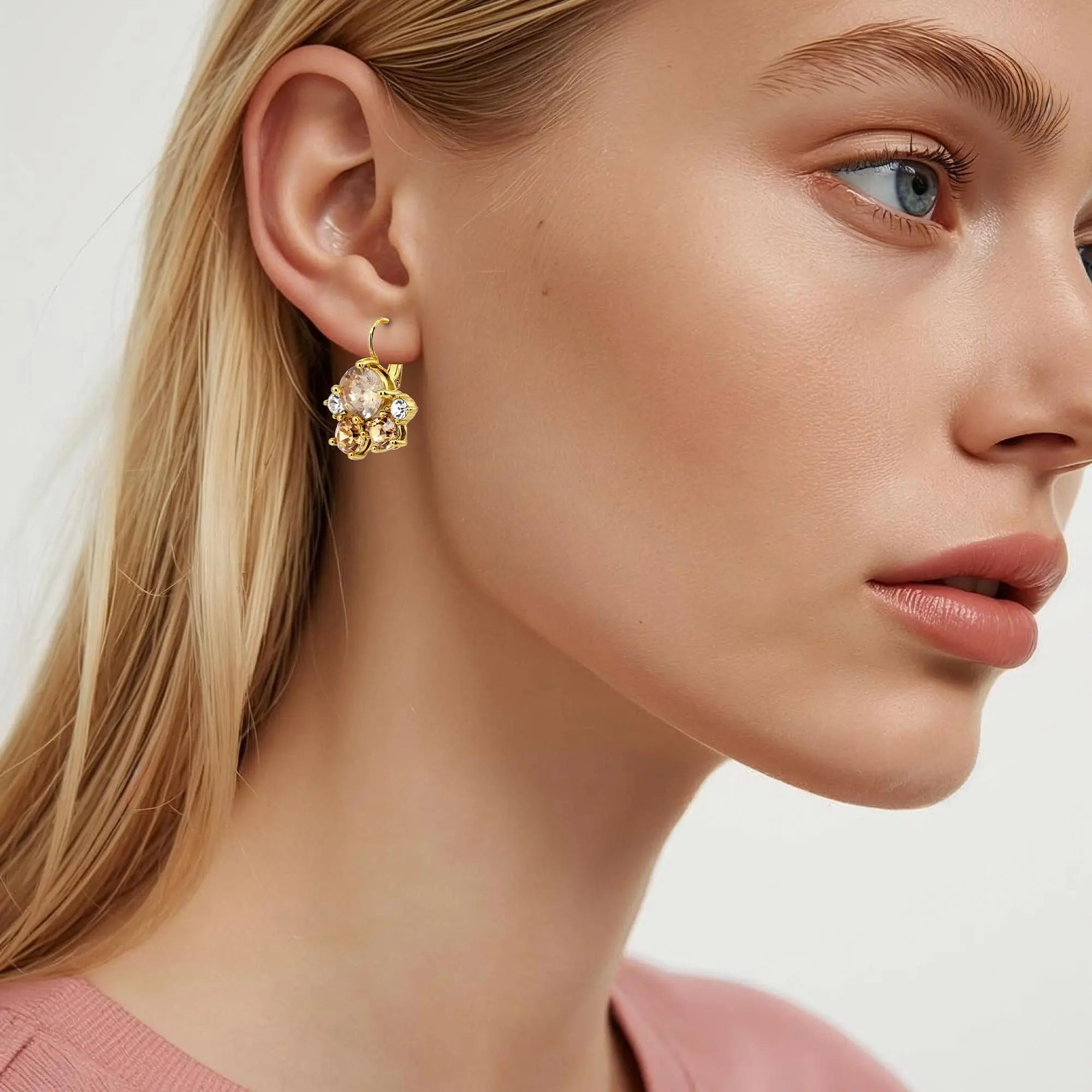 Disar Gold Earrings, Golden Dyrberg/Kern NZ