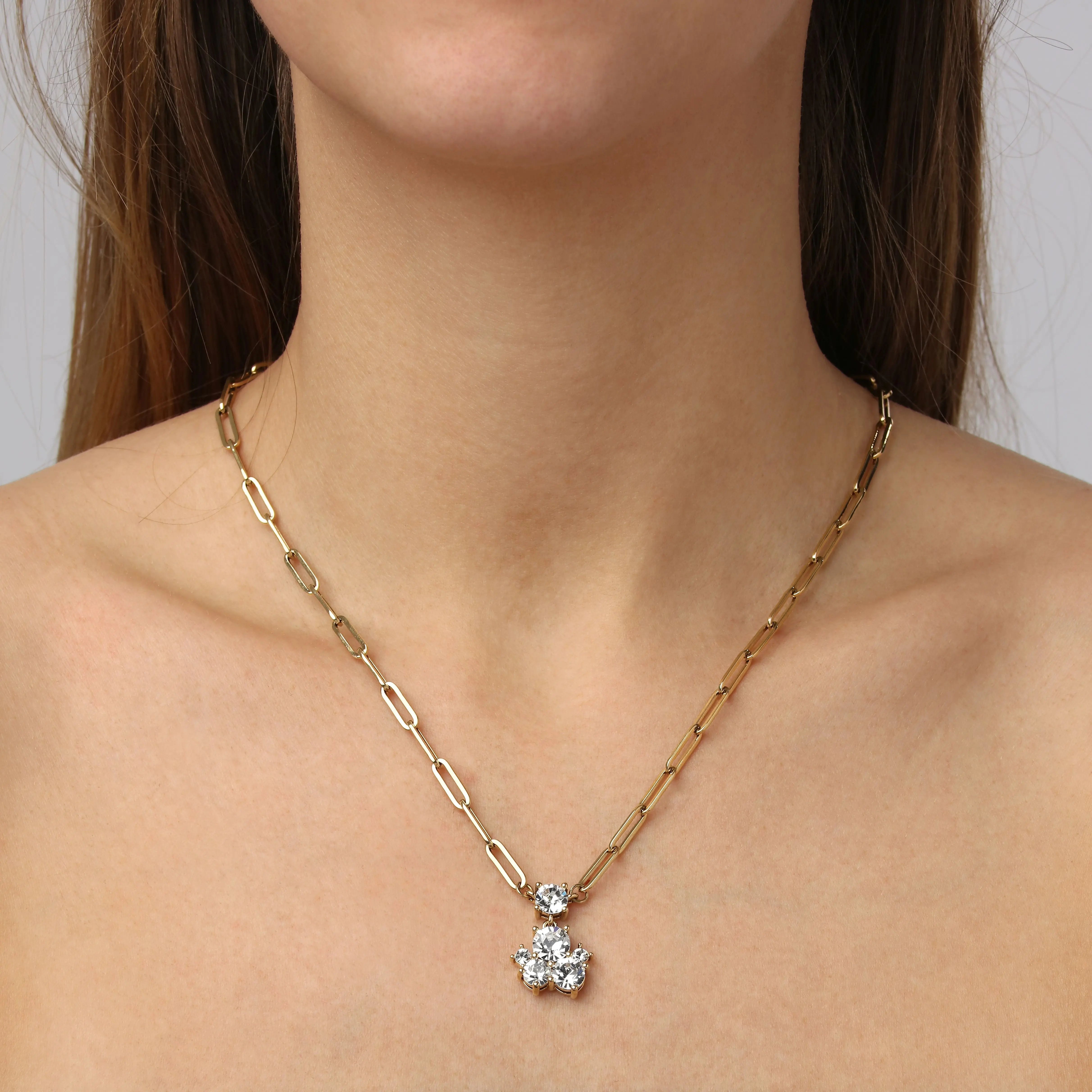 Tanzy Gold Pendant Necklace, Crystal Dyrberg/Kern NZ