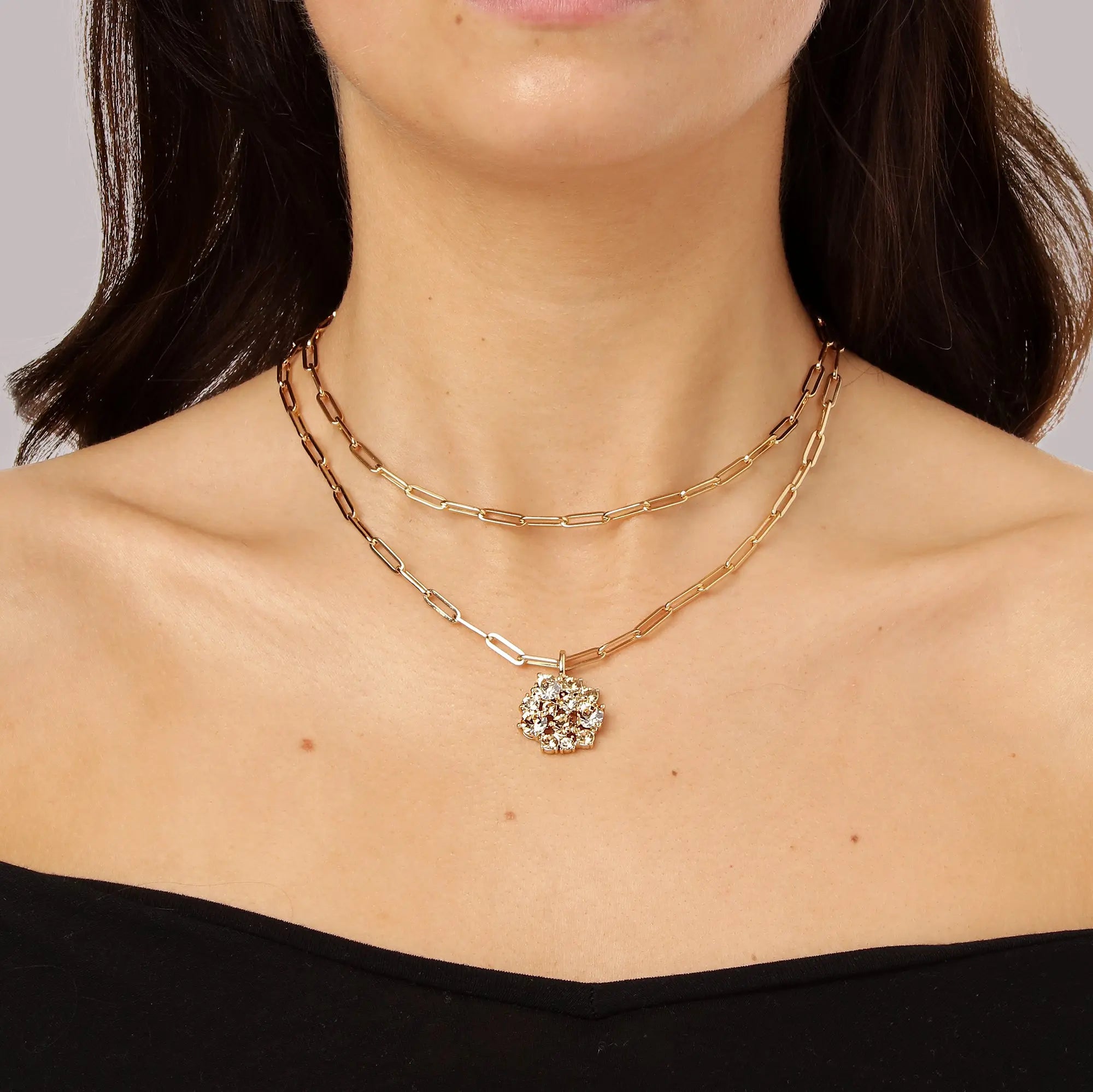 Colt Shiny Silver Pendant Necklace, Crystal Dyrberg/Kern NZ